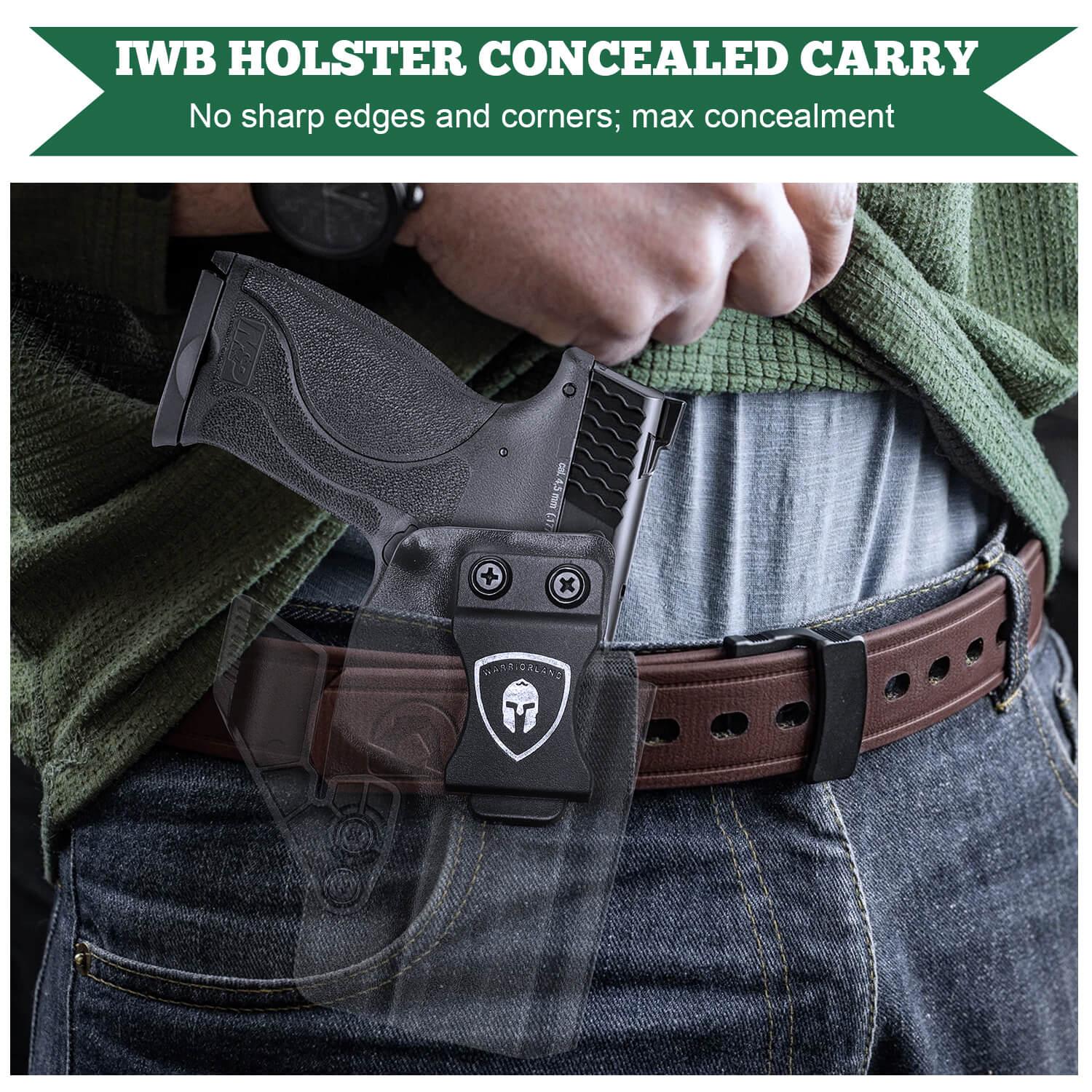Smith & Wesson M&P 9/.40 Compact/Full Size Kydex IWB Holster with Claw for Fat Guys | WARRIORLAND WARRIORLAND