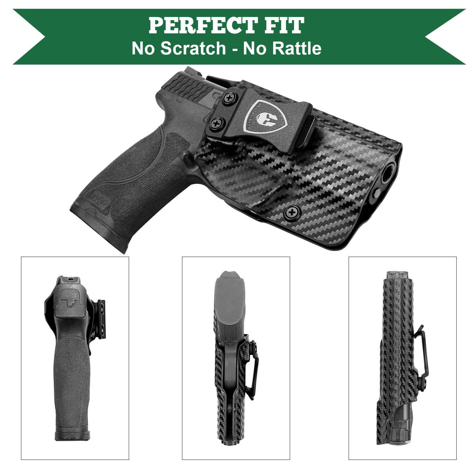 Carbon Fiber Kydex Smith and Wesson M&P / M&P M2.0 / 9/.40 / Compact/Full Size  IWB Holster Concealed Carry | WARRIORLAND WARRIORLAND