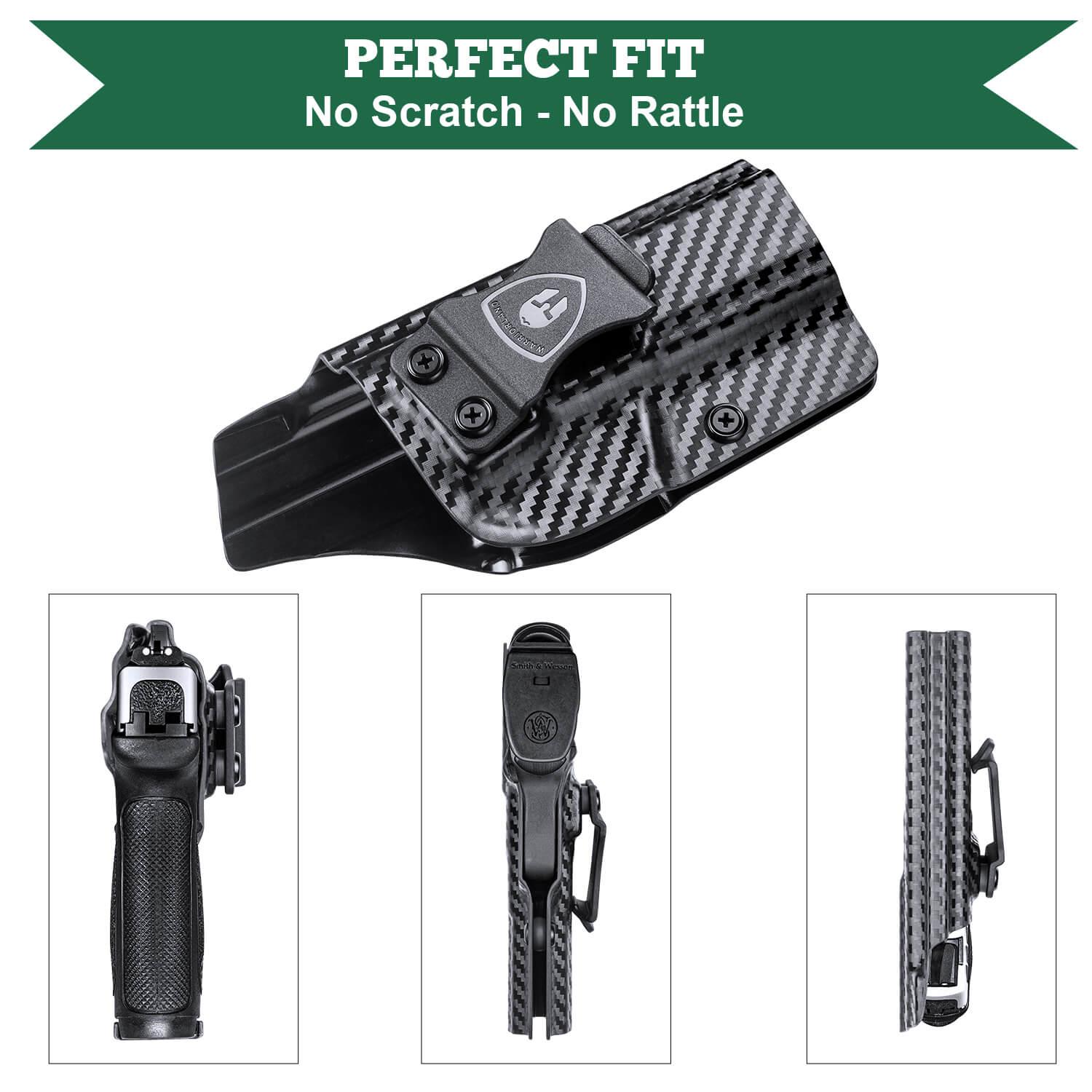 Carbon Fiber Kydex Smith & Wesson SD9 SD40 VE IWB Concealed Carry Holster | WARRIORLAND WARRIORLAND