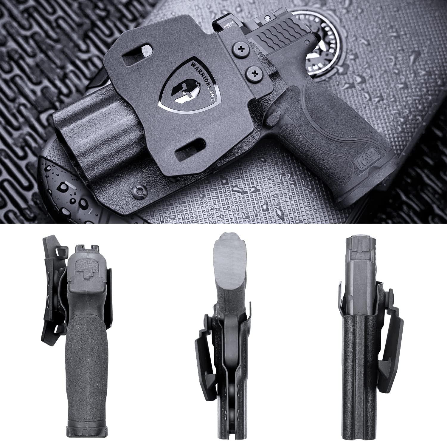 OWB Kydex Holster for S&W M&P M2.0 9mm / .40 3.6" / 4" / 4.25" Pistol, Optic Ready Paddle Holster | Right Hand WARRIORLAND