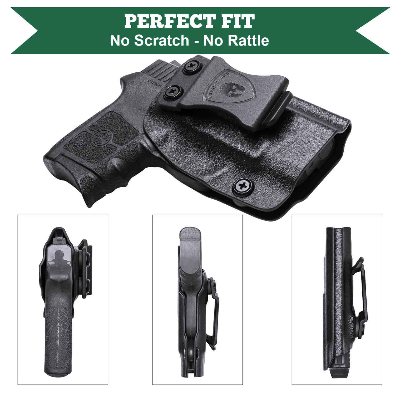 Kydex IWB Holster for Smith & Wesson S&W M&P Bodyguard 380 Integrated Laser Concealed Carry Right/ Left Handed | WARRIORLAND WARRIORLAND