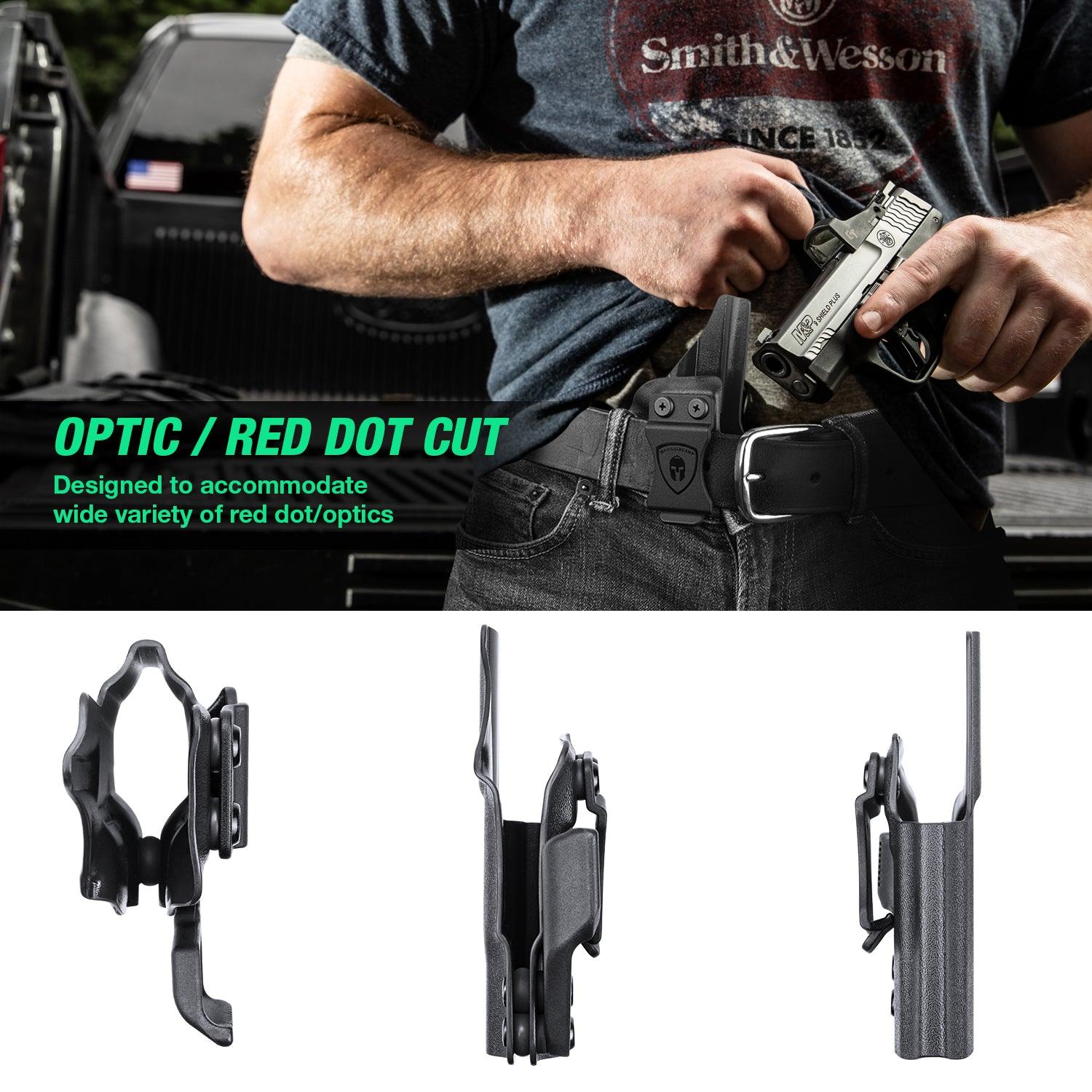 Taurus GX4 IWB Kydex Holster with Claw Red Dot Optics Cut Trigger Guard Holsters for Fat Guys | WARRIORLAND WARRIORLAND
