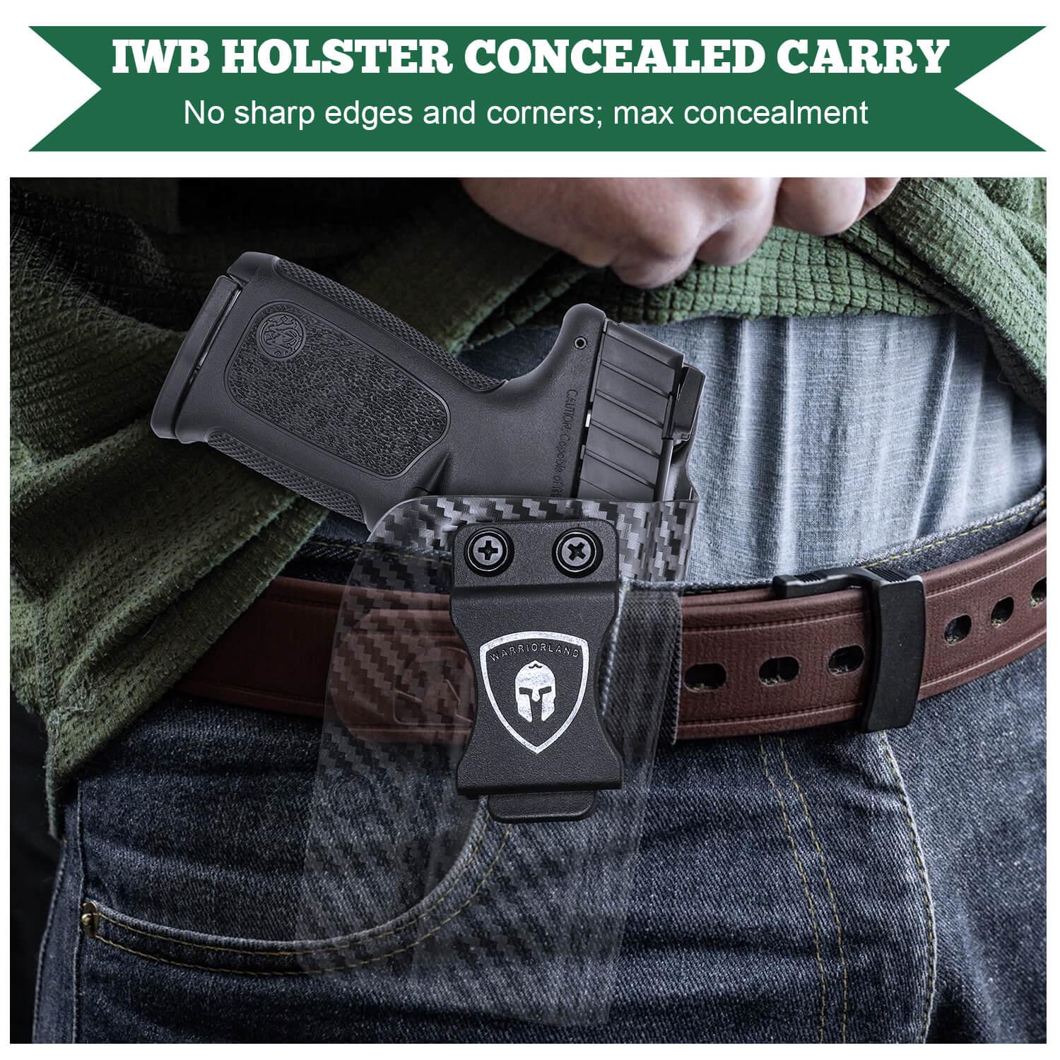 Carbon Fiber Kydex Smith & Wesson SD9 SD40 VE IWB Concealed Carry Holster | WARRIORLAND WARRIORLAND