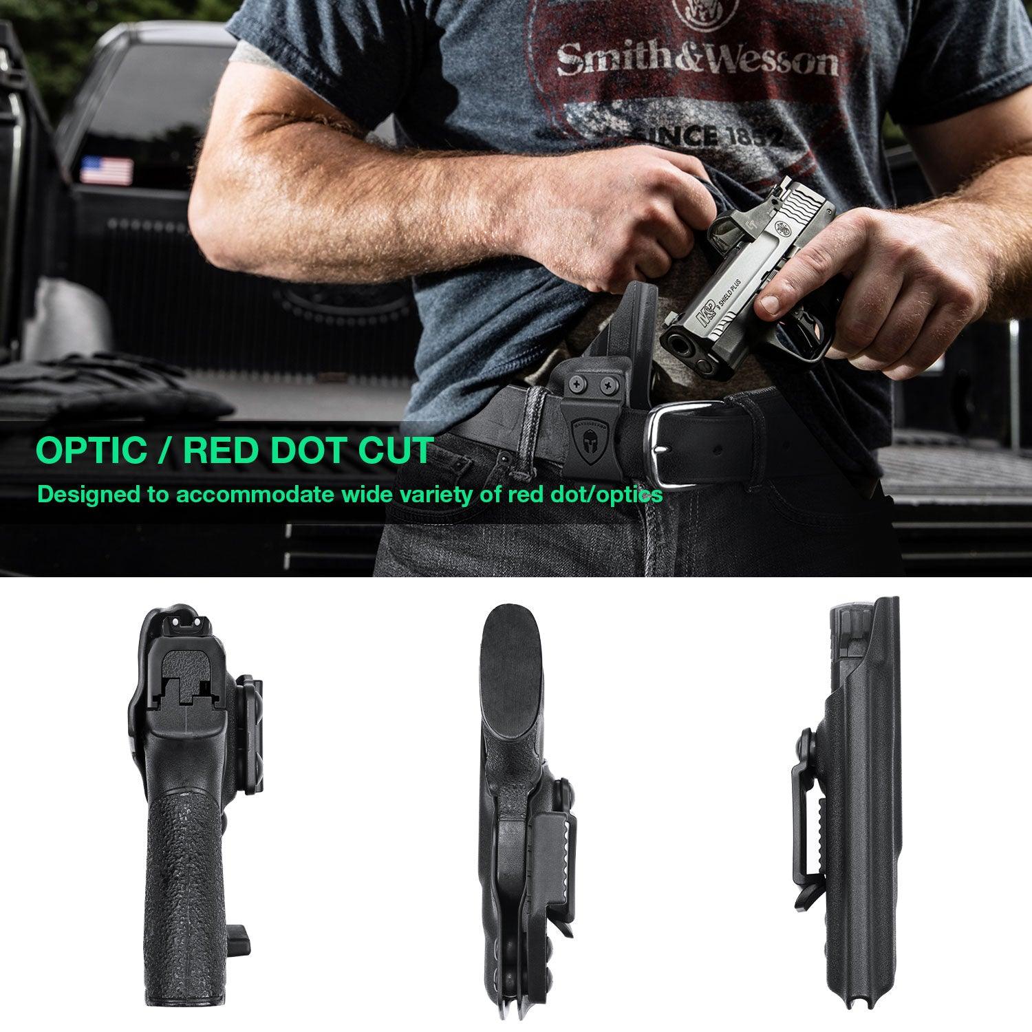Smith & Wesson Kydex IWB Holster with Claw M&P Shield/ Plus/ M2.0 9mm/.40 Pistol for Fat Guys | WARRIORLAND WARRIORLAND