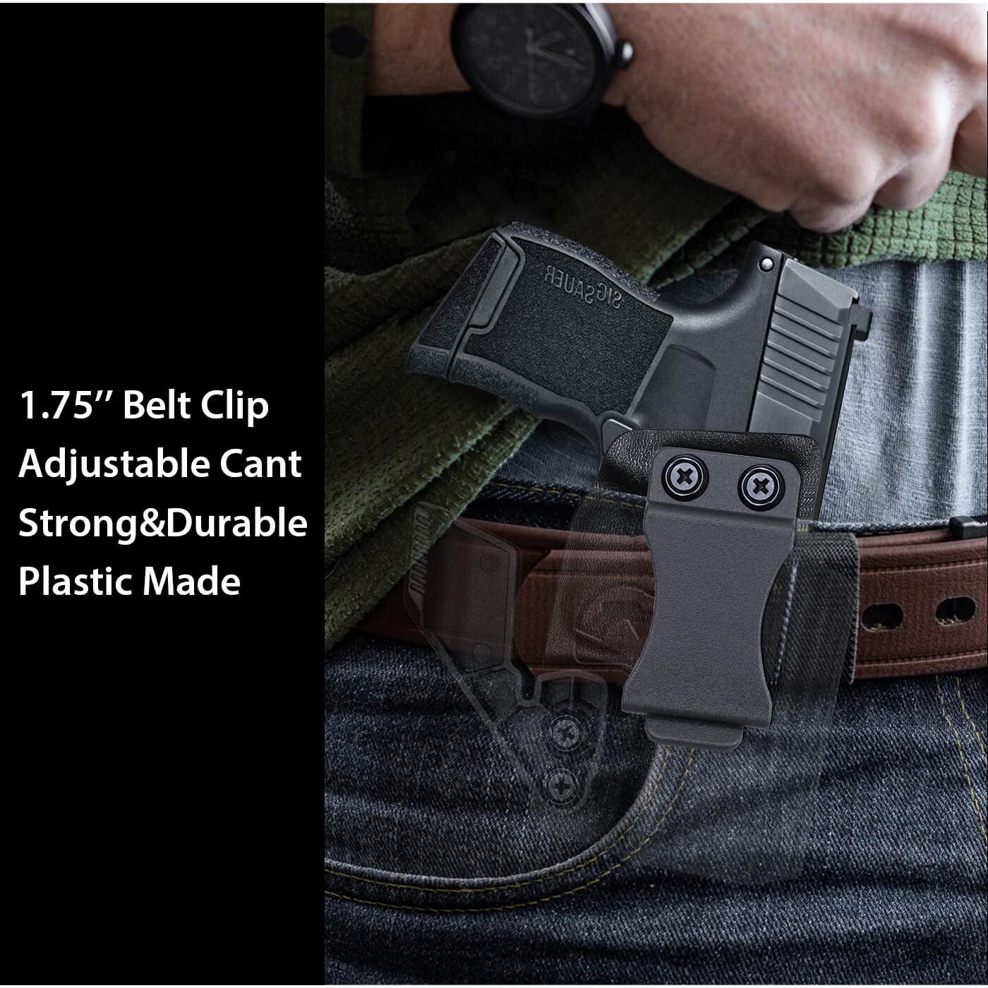 2 Pack 1.75 Inch Holster Belt Clip for IWB OWB Kydex Knife Sheath | WARRIORLAND WARRIORLAND