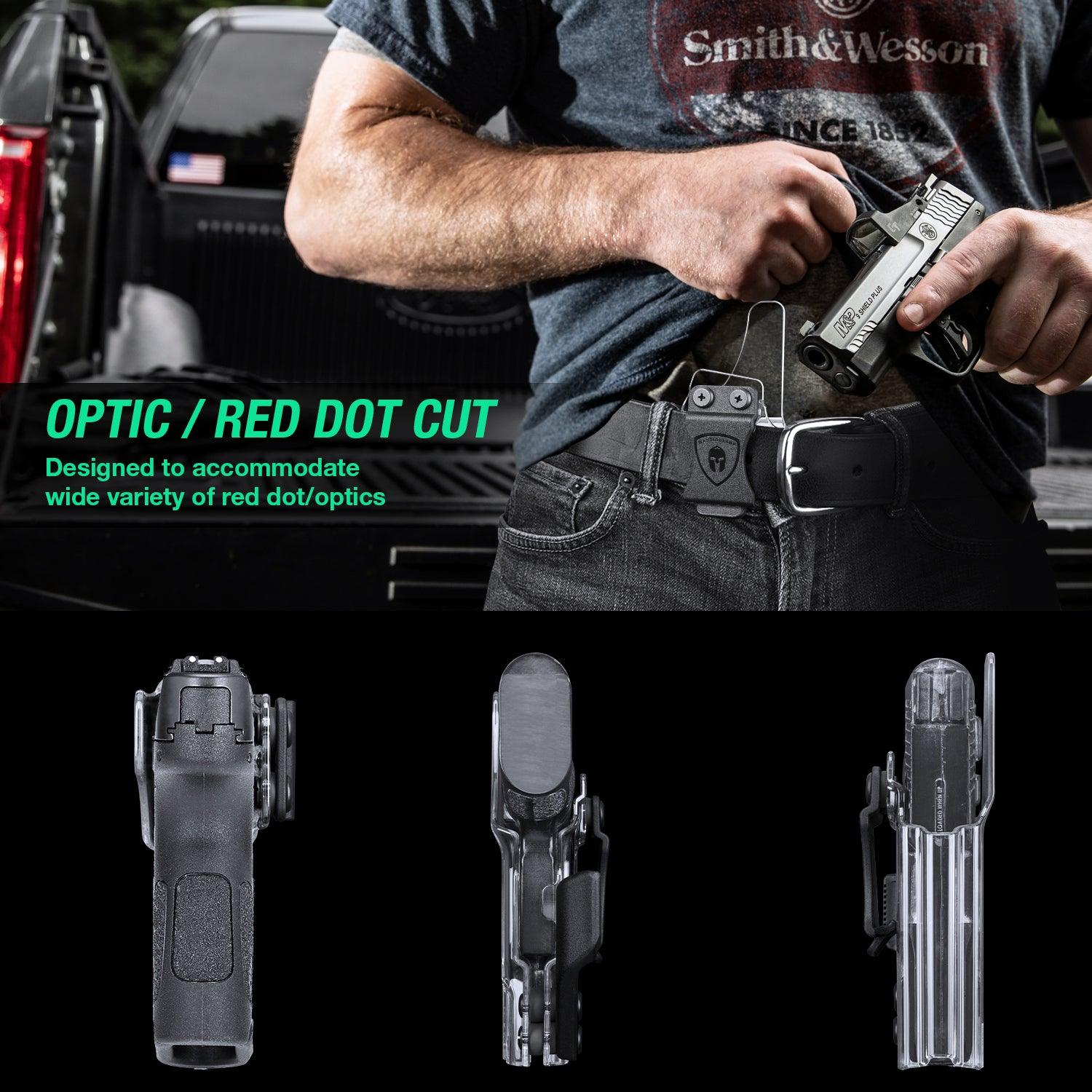 Clear Taurus G2C / G3C / Millennium PT111 G2 / PT140 Pistol Inside Waistband Concealed Carry Holster with Claw Red Dot Optics Sight | WARRIORLAND WARRIORLAND