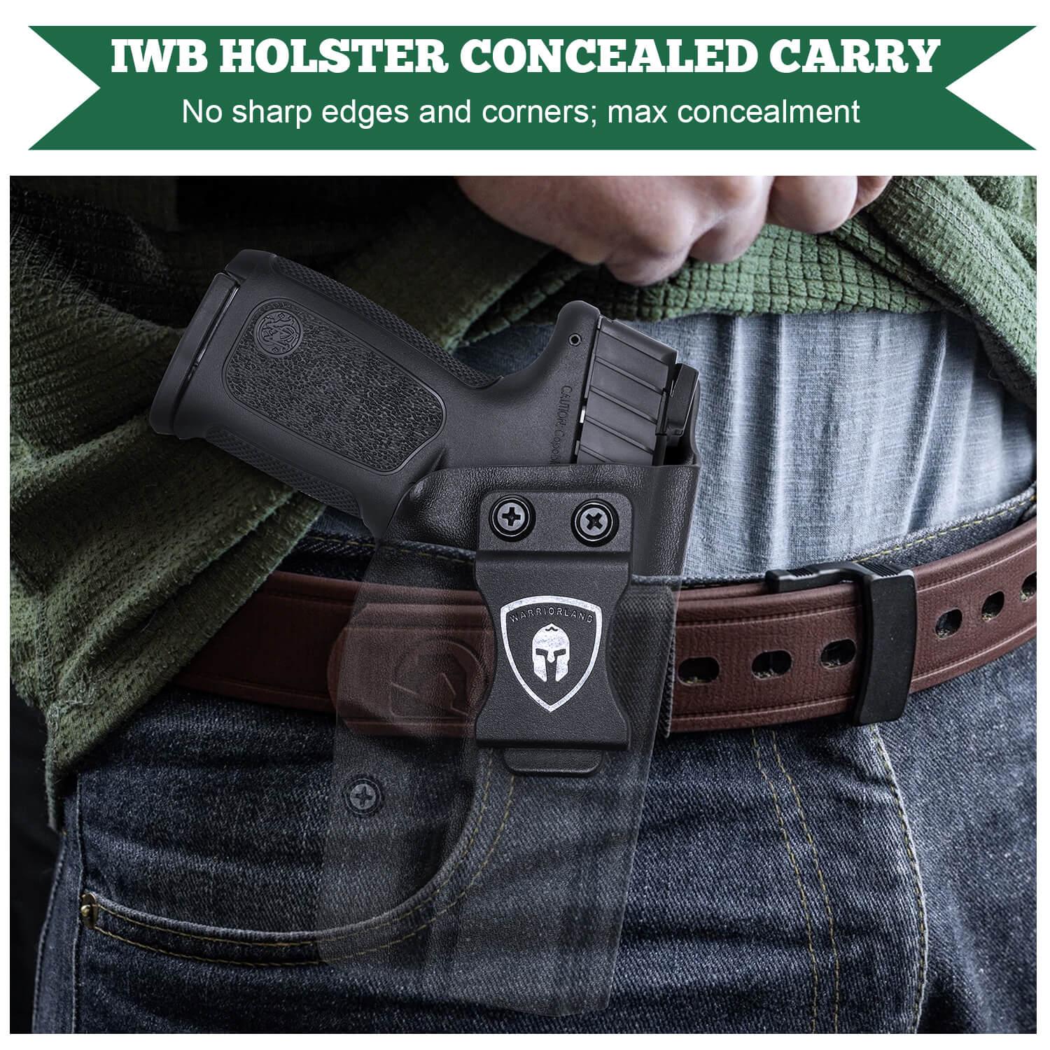 Kydex IWB Holster for Smith & Wesson SD9 SD40 VE Holster Inside Waistband Concealed Carry Holster Right/ Left Handed | WARRIORLAND WARRIORLAND
