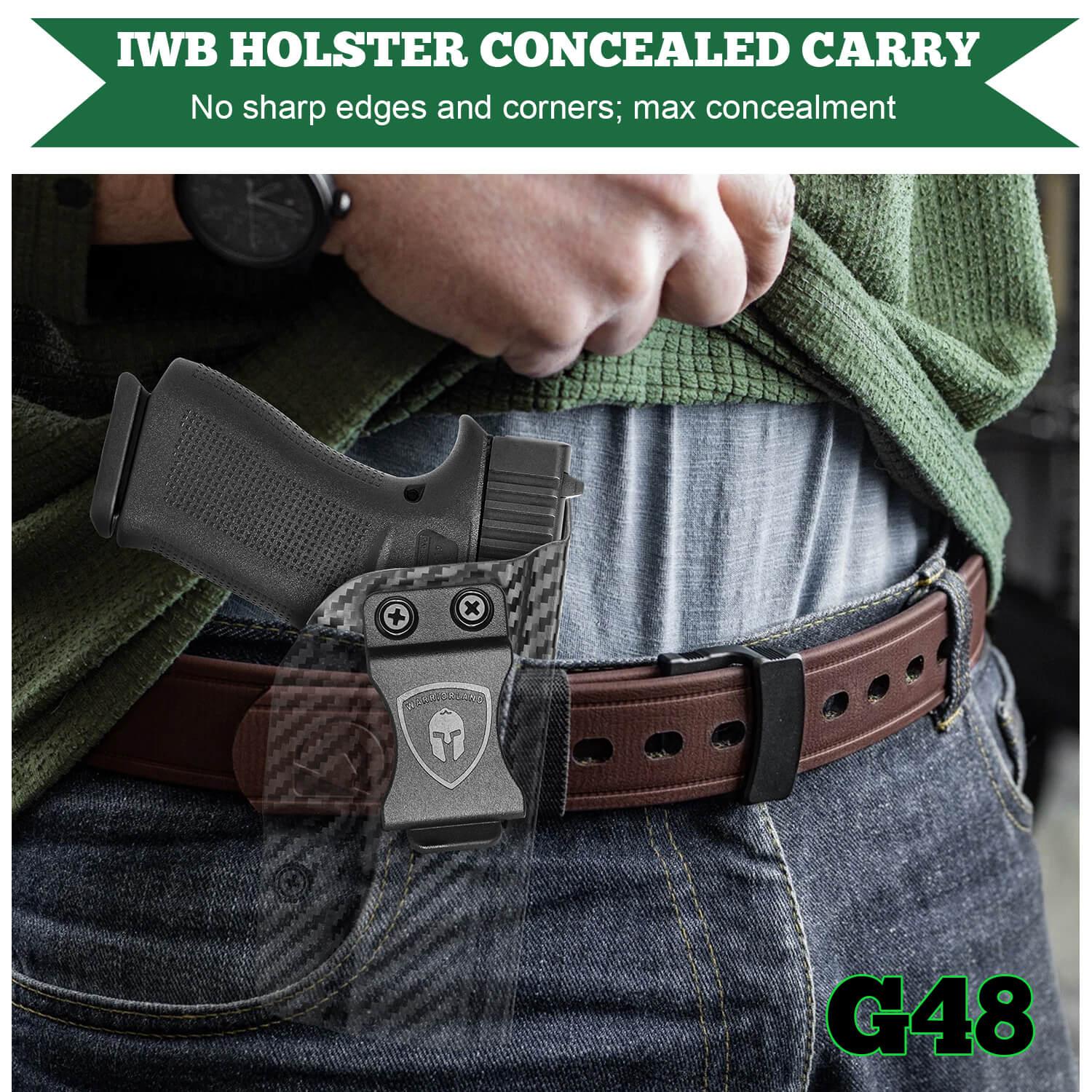 Carbon Fiber Kydex IWB Holster for Glock 48 | WARRIORLAND WARRIORLAND