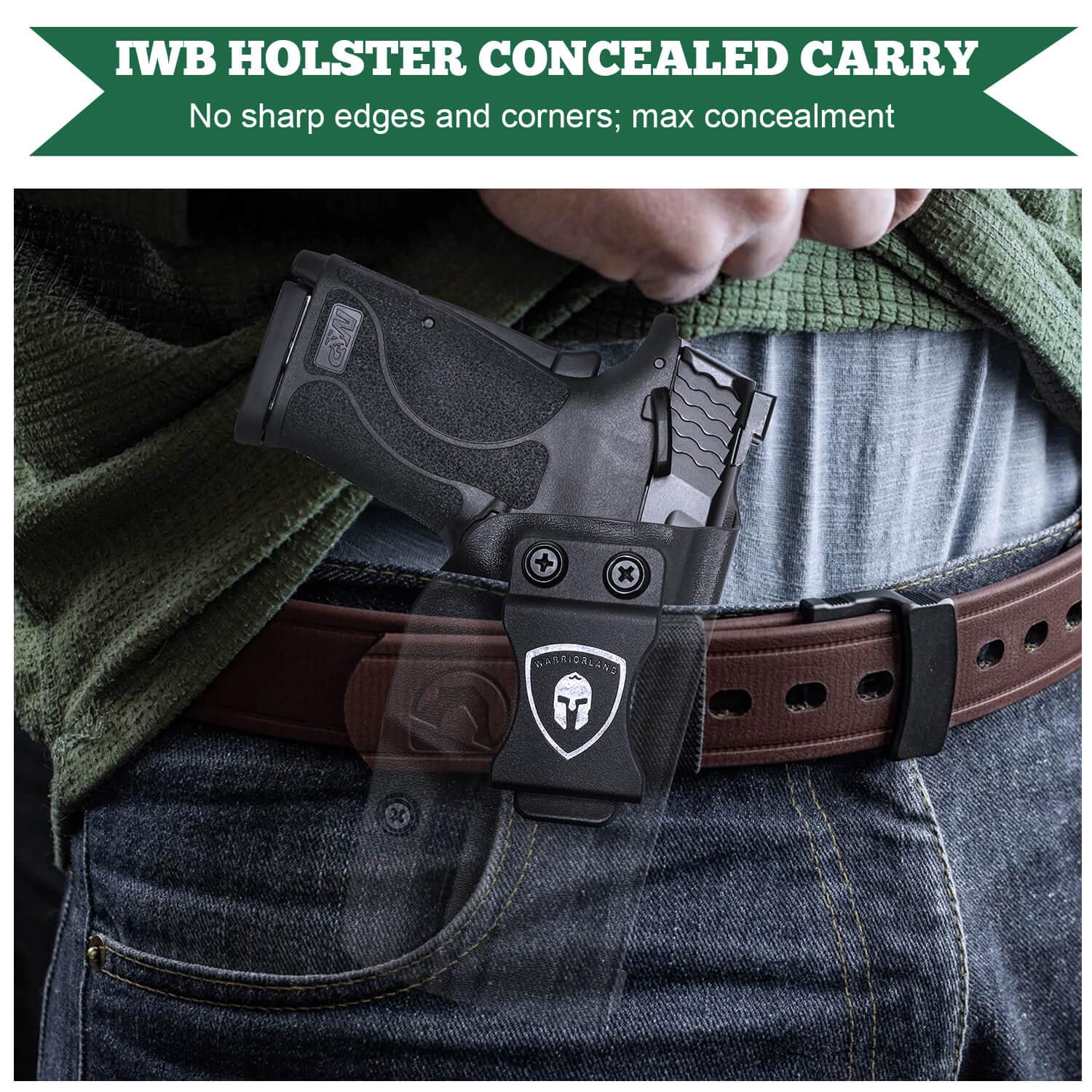 Kydex IWB Holster for Smith & Wesson M&P Shield 9mm EZ Right/ Left Handed | WARRIORLAND WARRIORLAND
