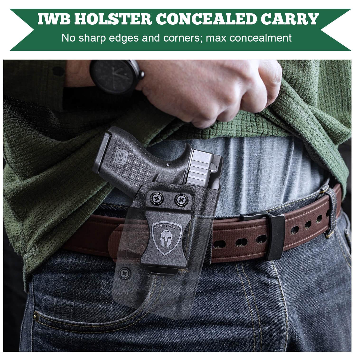 Glock 42 Kydex IWB Holster Right/ Left Handed | WARRIORLAND WARRIORLAND