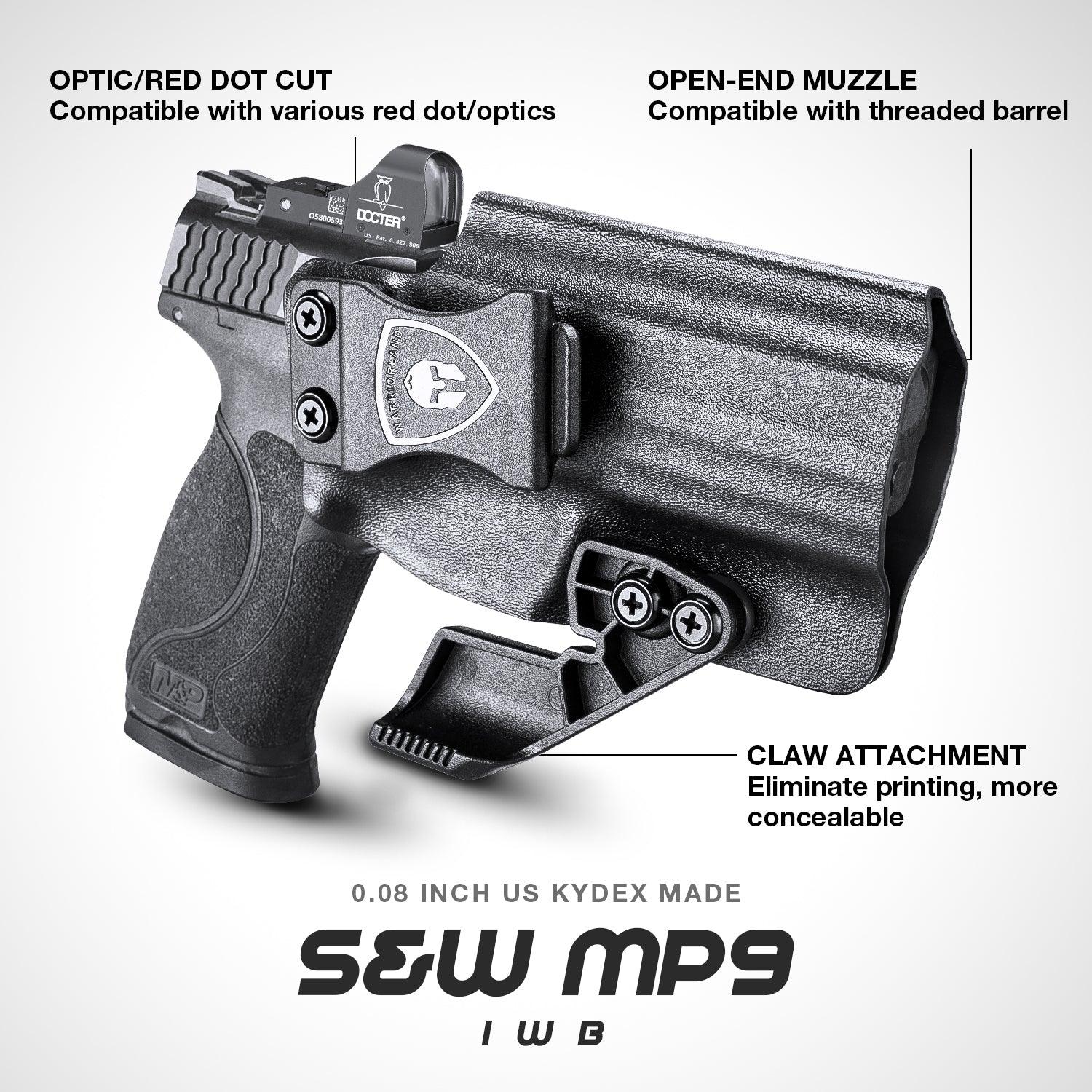 Smith & Wesson M&P 9/.40 Compact/Full Size Kydex IWB Holster with Claw for Fat Guys | WARRIORLAND WARRIORLAND
