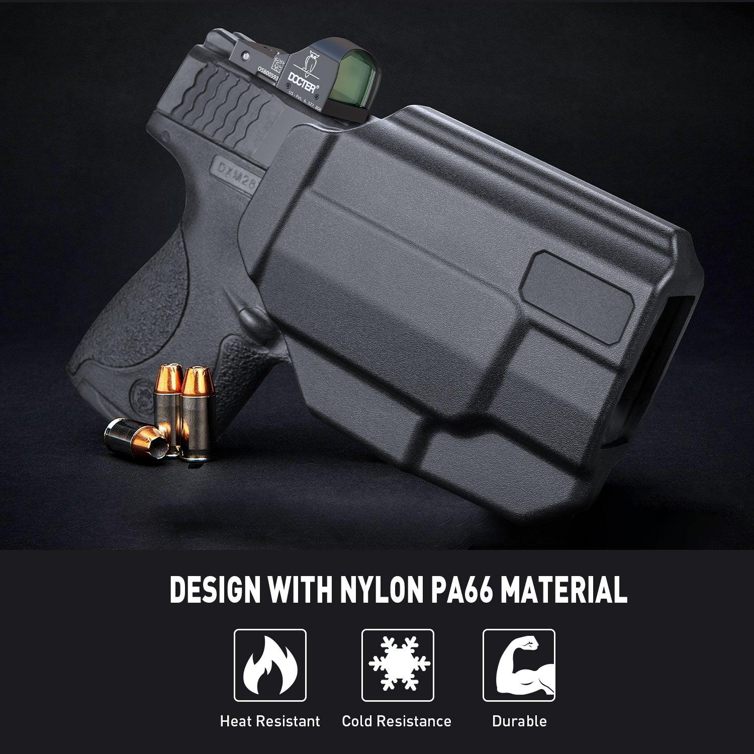 Level II Retention Thumb Release OWB Holster M&P 9 SHIELD M2.0 INTEGRATED CRIMSON TRACE RED/GREEN LASER NTS-Incompatible with any Laser/Light WARRIORLAND