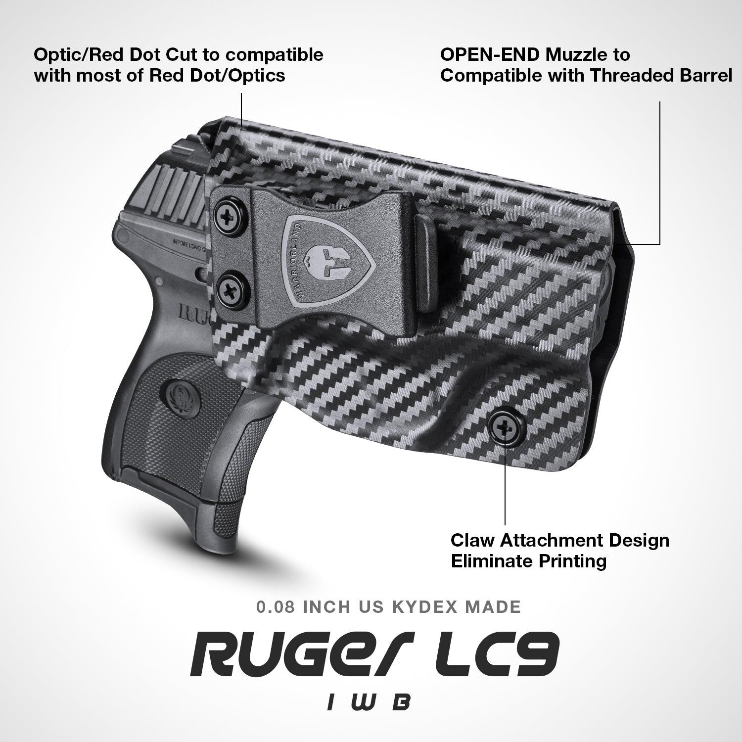 Carbon Fiber Kydex Ruger LC9 LC9S EC9S LC380 Holster IWB | WARRIORLAND WARRIORLAND