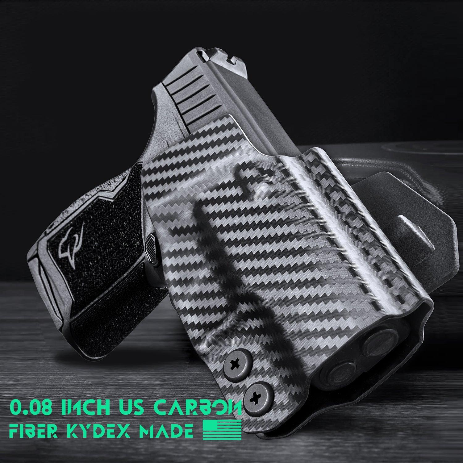 Taurus GX4 Carbon Fiber Kydex OWB Holster with Paddle Red Dot Sight Optics Cut Outside the Waistband | WARRIORLAND WARRIORLAND