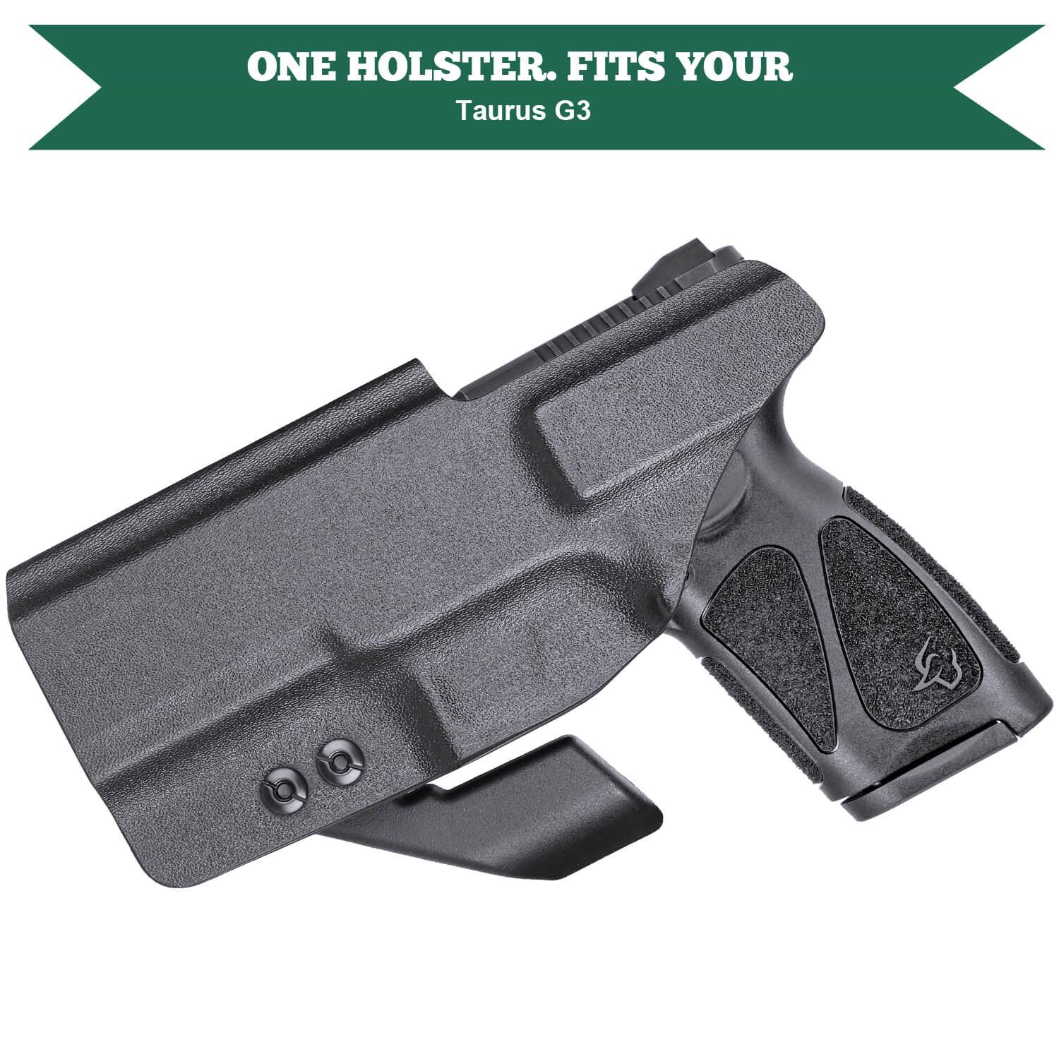 Taurus G3 IWB Kydex Holster with Claw Red Dot Optics Cut Concealed Carry Appendix Concealment Trigger Guard Holsters for Fat Guys | WARRIORLAND WARRIORLAND
