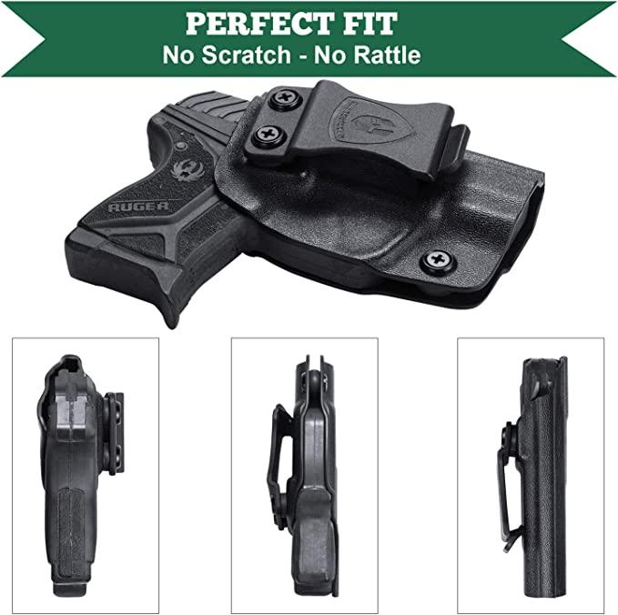 Ruger LCP 2 II .380 Pistol KYDEX IWB Holster Inside Waistband Appendix Carry Trigger Guard Right/ Left Handed | WARRIORLAND WARRIORLAND