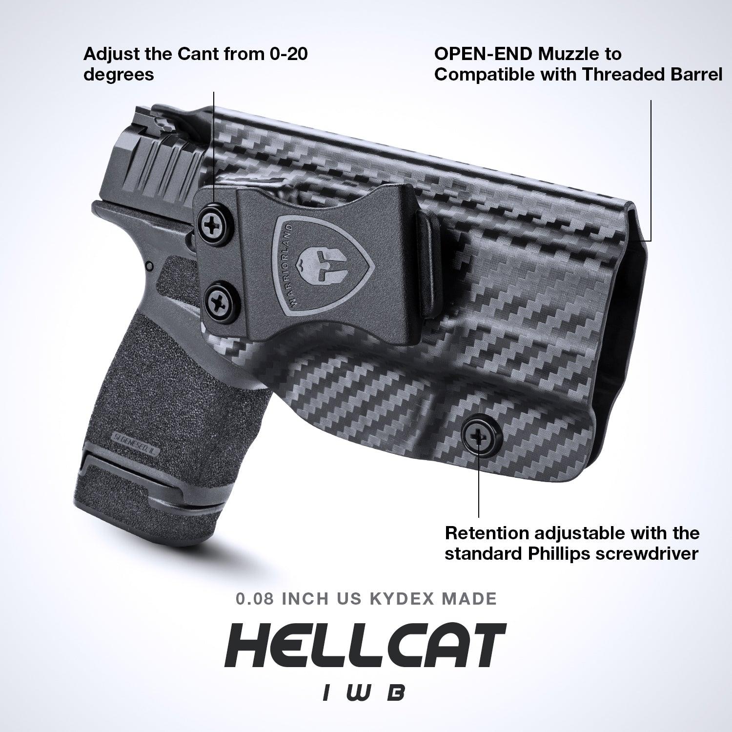 Carbon Fiber Kydex IWB Holster for Springfield Armory Hellcat/ Pro 9mm | WARRIORLAND WARRIORLAND