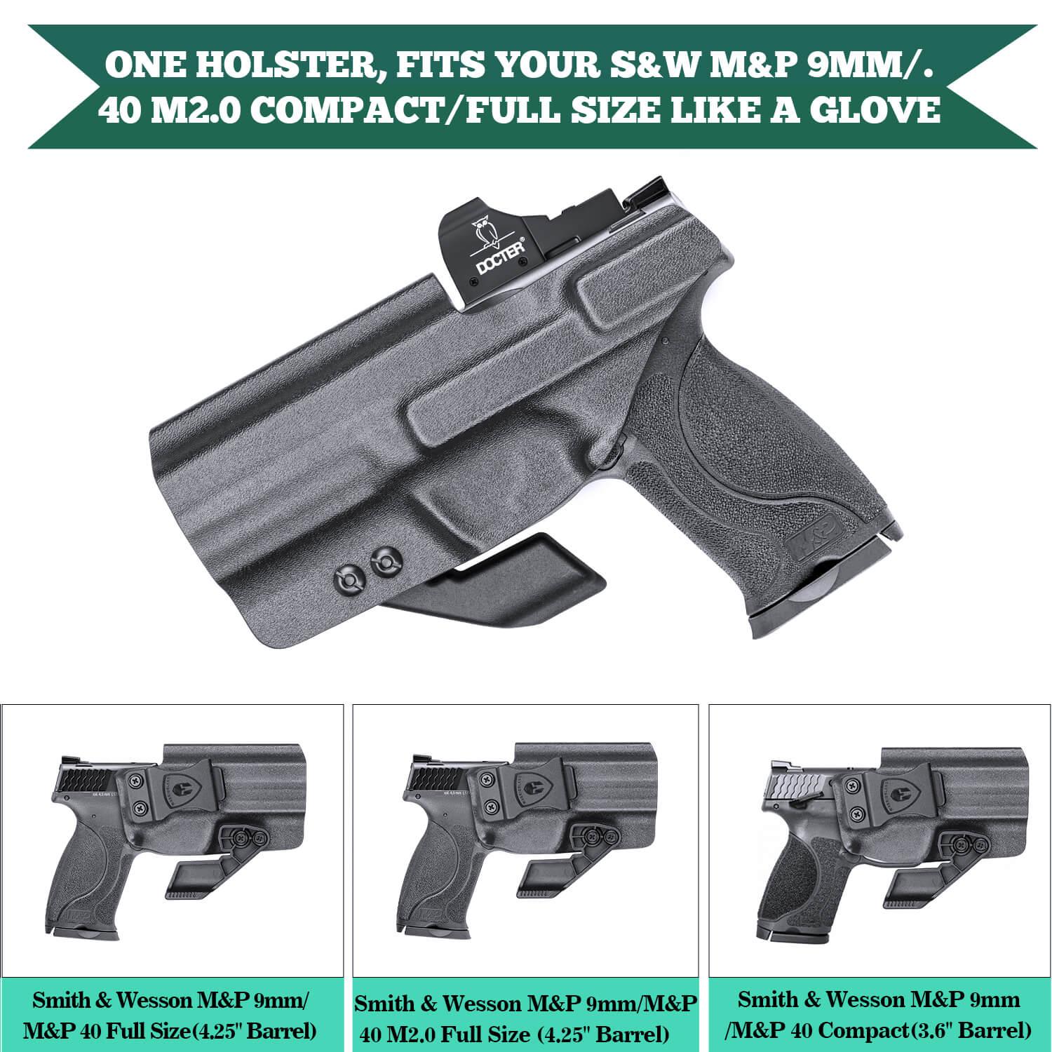 Smith & Wesson M&P 9/.40 Compact/Full Size Kydex IWB Holster with Claw for Fat Guys | WARRIORLAND WARRIORLAND