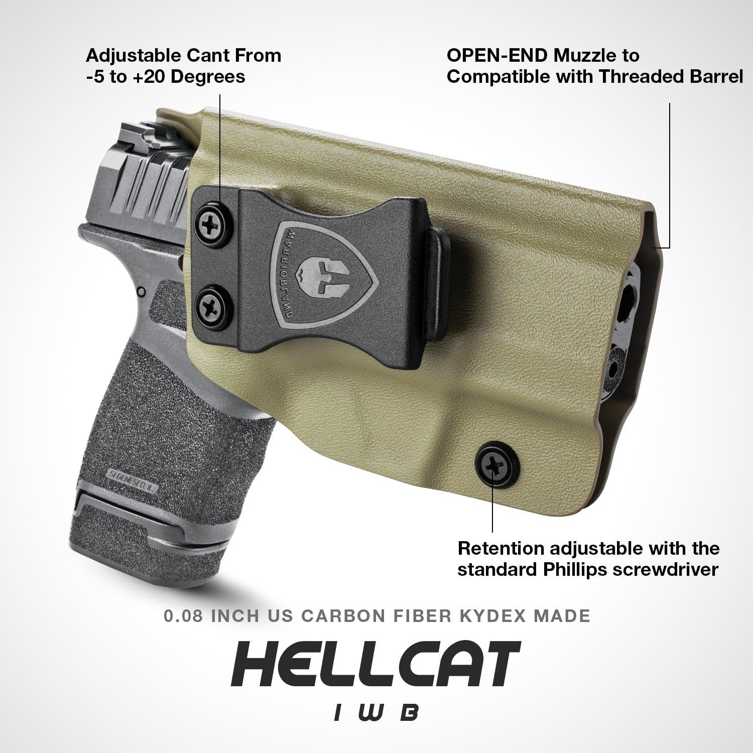 9mm Springfield Armory Hellcat / Pro Tan 9mm Inside Waistband Holster Kydex  Right / Left Handed | WARRIORLAND WARRIORLAND
