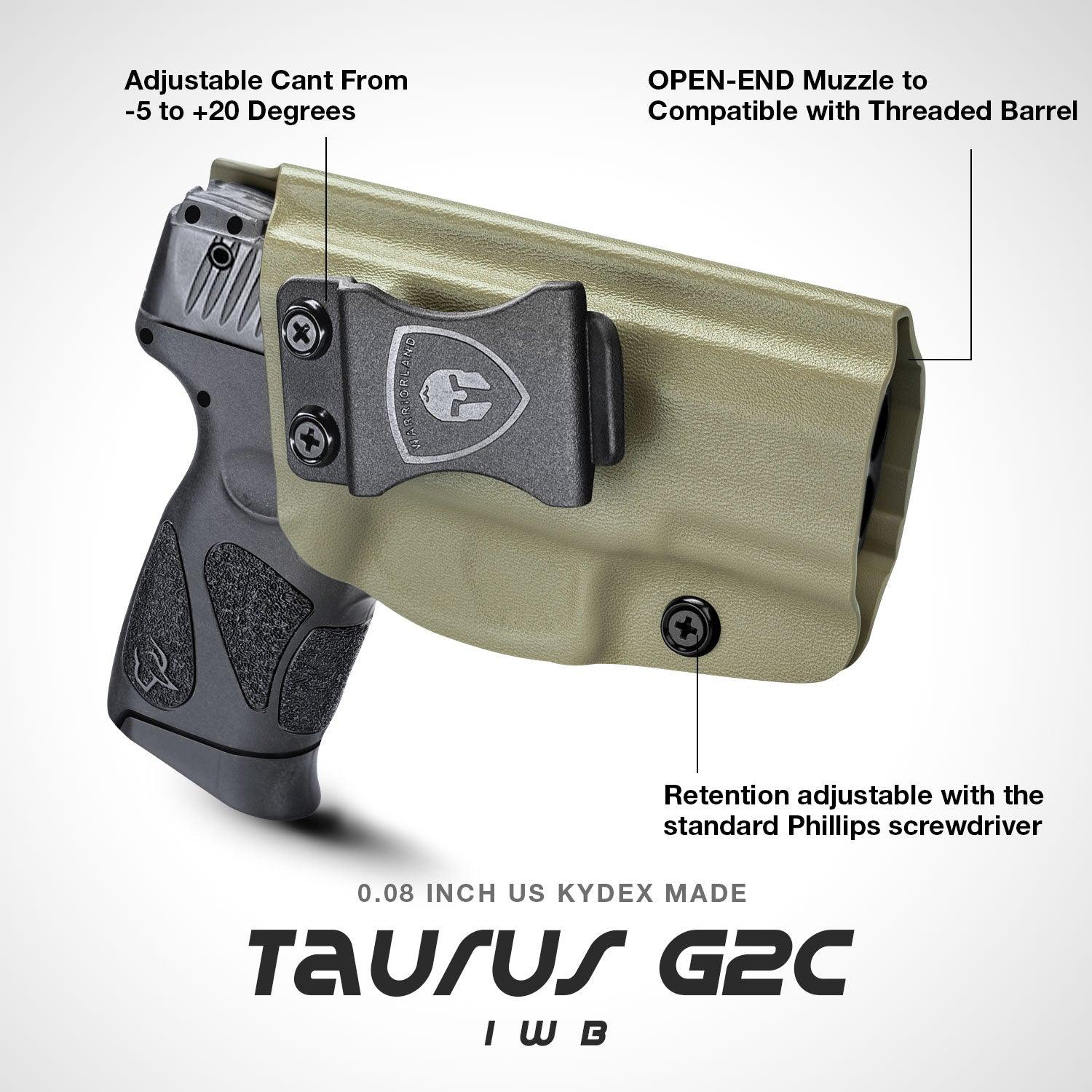Taurus Concealed Holster Taurus G2C/G3C/G3C TORO/G3 & Taurus PT111 Millennium G2 / PT140 Tan Right/ Left Handed | WARRIORLAND WARRIORLAND
