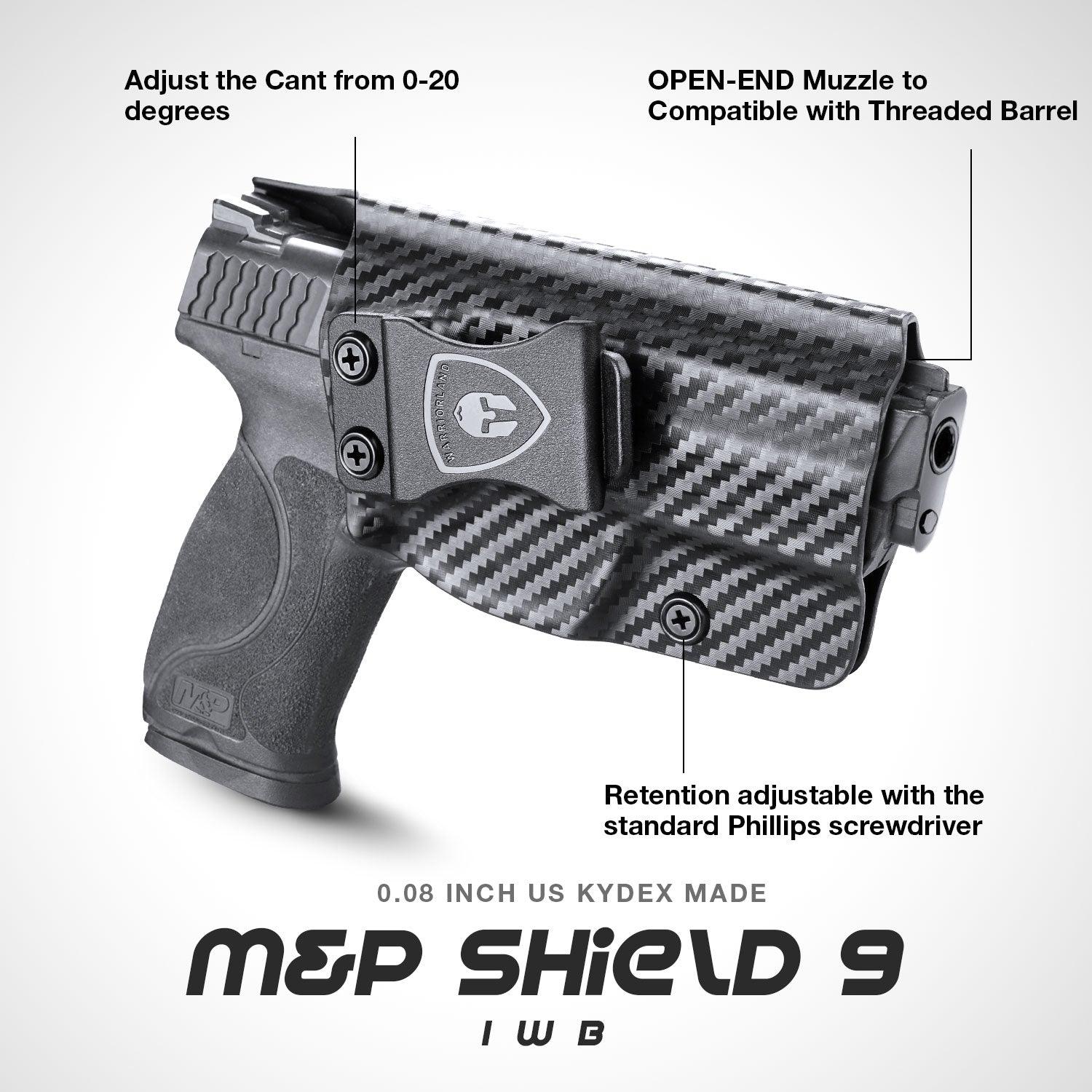 Carbon Fiber Kydex Smith and Wesson M&P / M&P M2.0 / 9/.40 / Compact/Full Size  IWB Holster Concealed Carry | WARRIORLAND WARRIORLAND