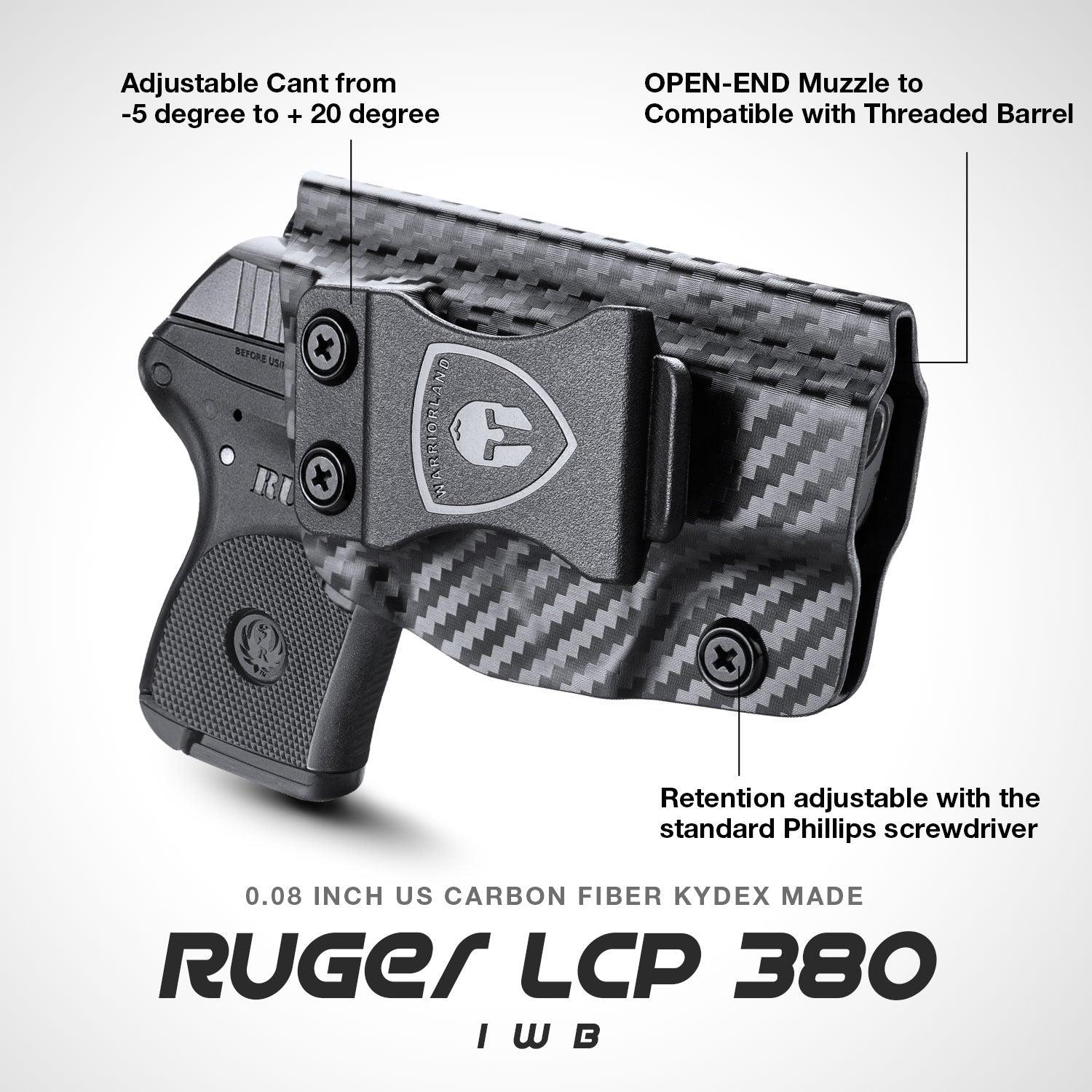 Ruger LCP 380 Holster IWB Carbon Fiber Kydex | WARRIORLAND WARRIORLAND