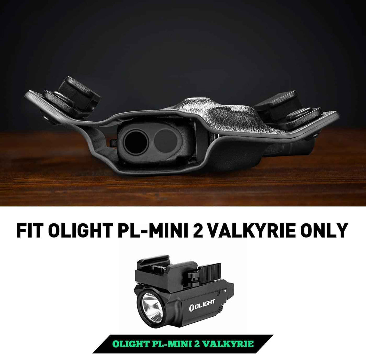 OWB Kydex Light Bearing Holster Optic Cut for Taurus G2C / G3C / Millennium G2 PT111 / PT140 w/ OLIGHT PL-MIN 2