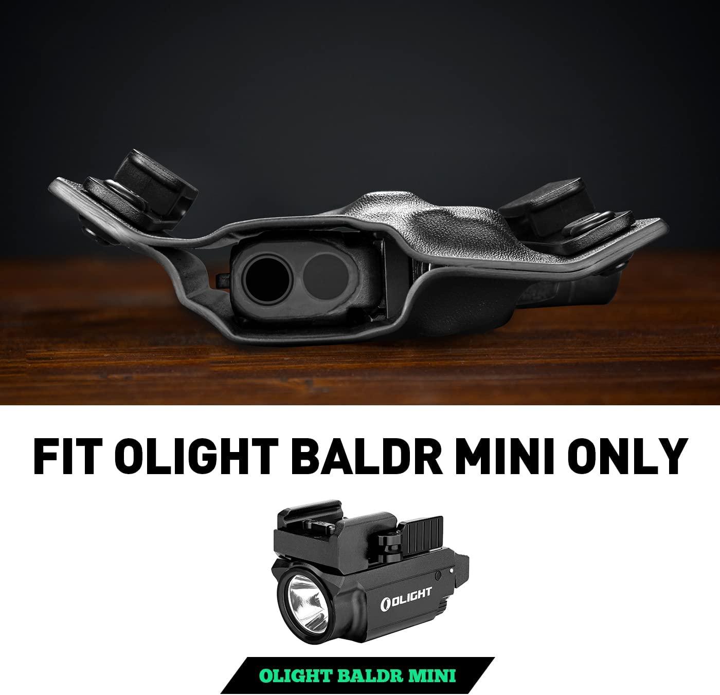 OWB Kydex OLIGHT BALDR Mini Light Bearing Holster for Taurus G2C / G3C / Millennium G2 PT111 / PT140 w/ optics cut WARRIORLAND