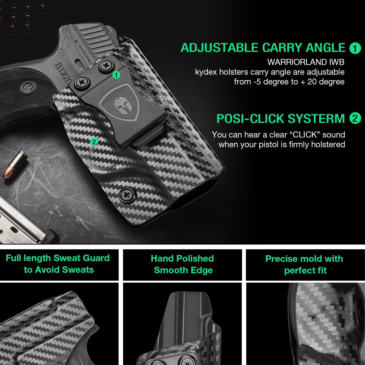 Carbon Fiber Kydex Ruger LC9 LC9S EC9S LC380 Holster IWB | WARRIORLAND WARRIORLAND