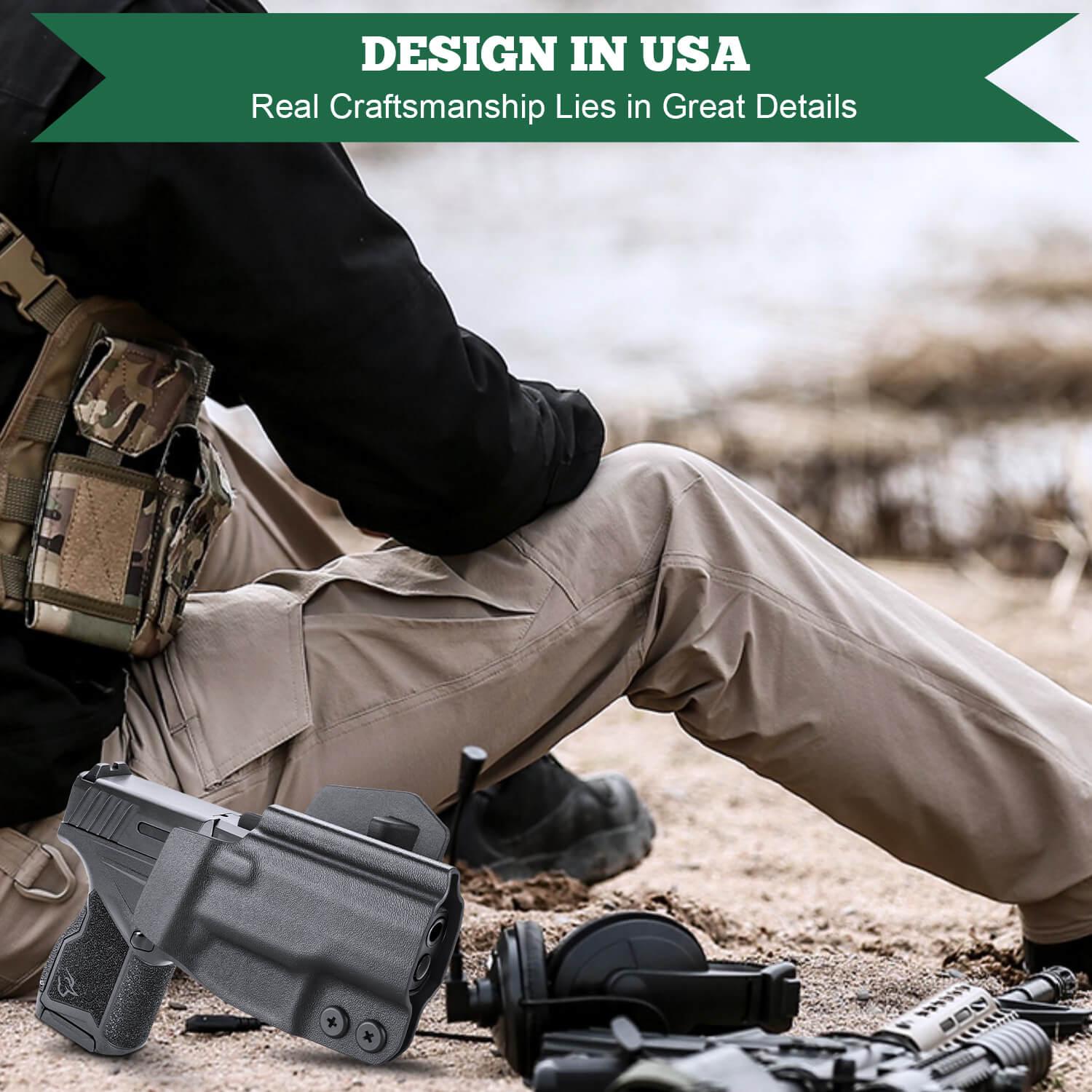 Taurus GX4 OWB Kydex Paddle Holster Appendix Open Carry Fully Trigger Guard with Red Dot Optics Cut | WARRIORLAND WARRIORLAND