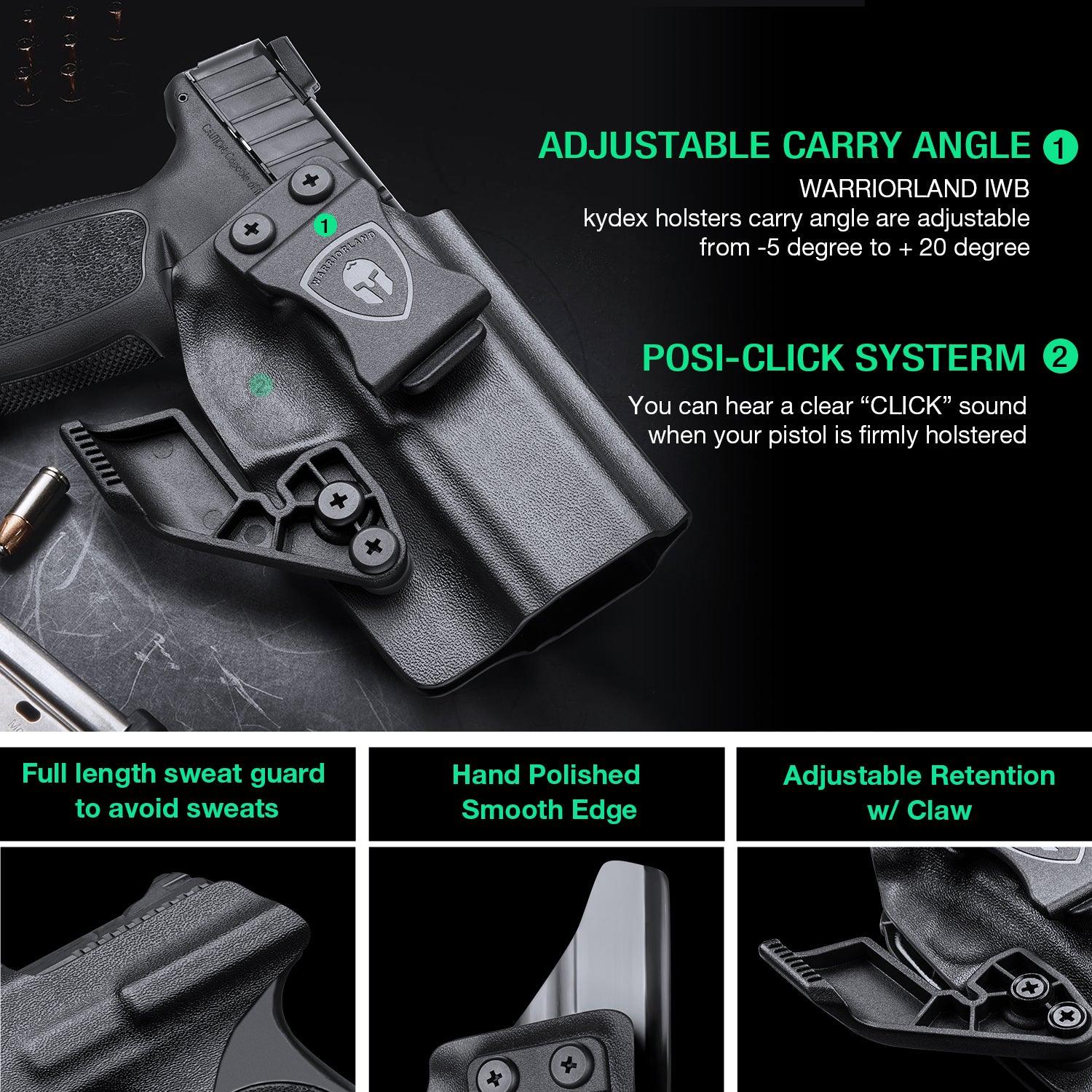 Smith & Wesson SD9 SD40 VE Inside Waistband Concealed Carry Holster with Claw Holsters for Fat Guys | WARRIORLAND WARRIORLAND