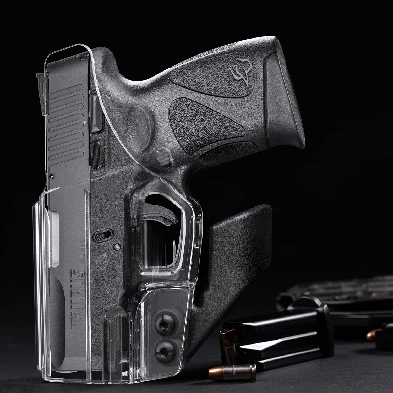 Clear Holster Fit Taurus G2C Taurus G2S Taurus G3C Taurus G3C TORO Taurus G3 Taurus PT111 Millennium G2 Taurus PT140 Millennium G2 Taurus TX 22 COMPACT Pistol Inside Waistband Concealed Carry Holster with Claw Red Dot Optics Sight | WARRIORLAND WARRIORLAND