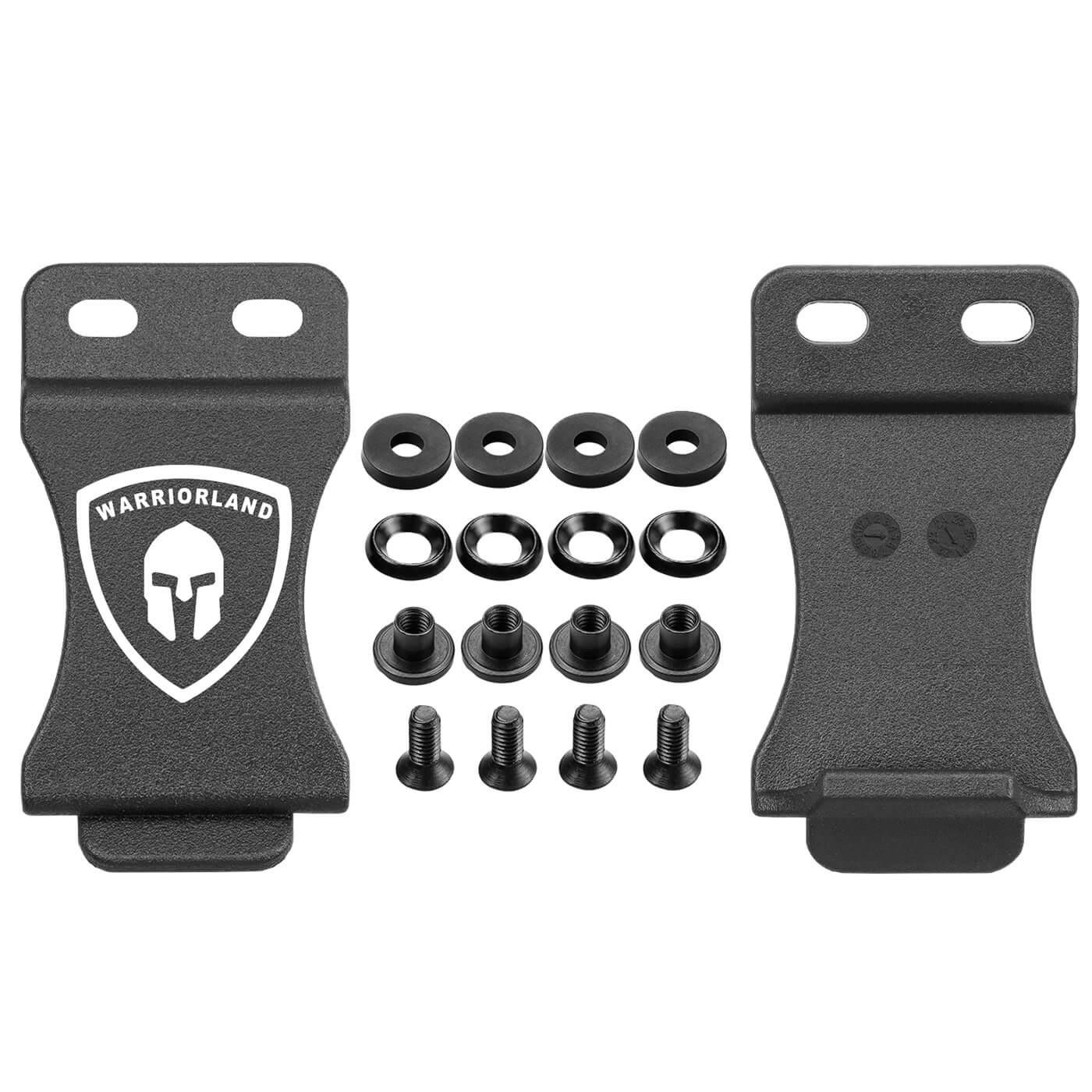 2 Pack 1.5 Inch Holster Belt Clip for IWB OWB Kydex Knife Sheath | WARRIORLAND WARRIORLAND