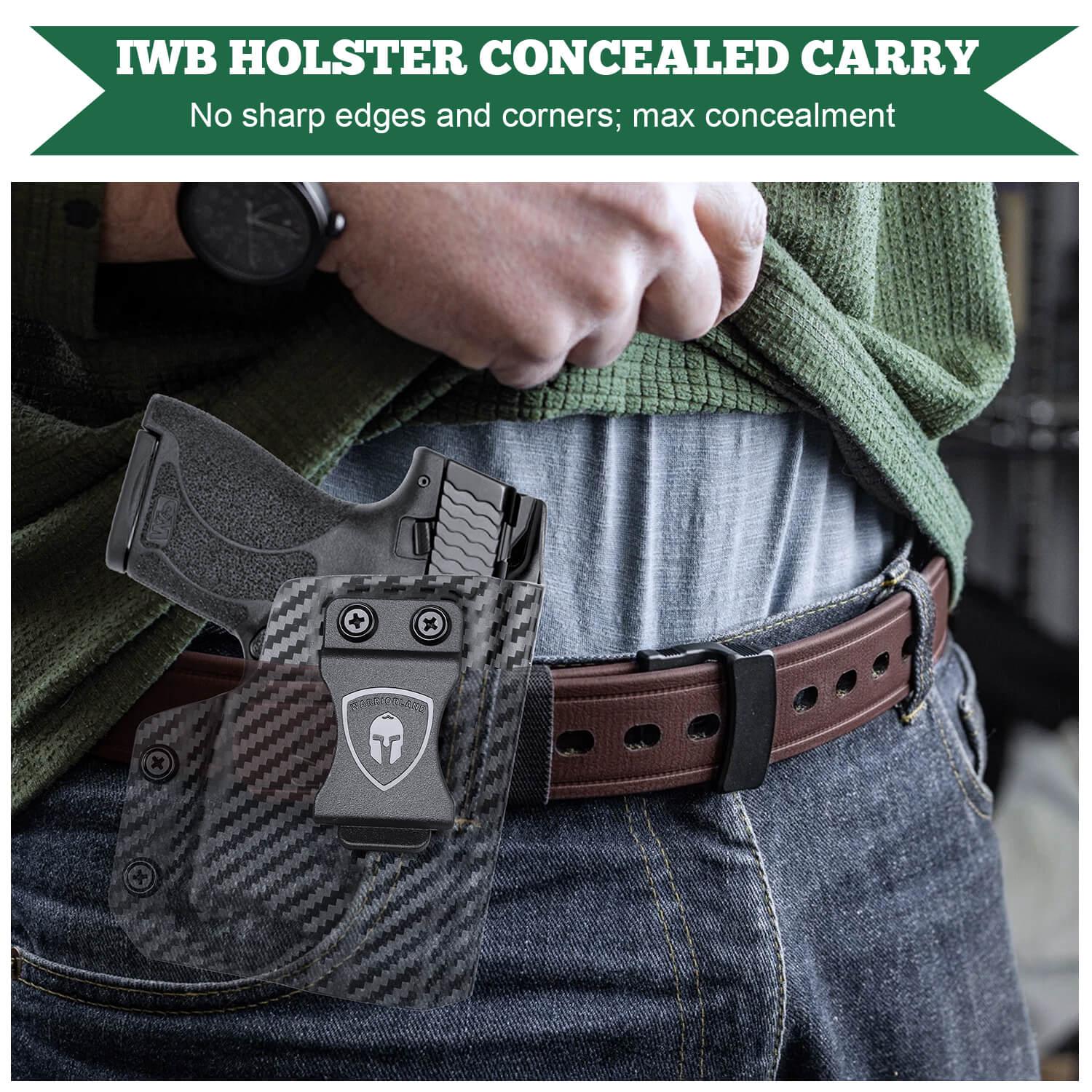S&W M&P Shield / M2.0 9/.40 Pistol with TLR 6 Carbon Fiber Kydex IWB Light Bearing Holster | WARRIORLAND WARRIORLAND