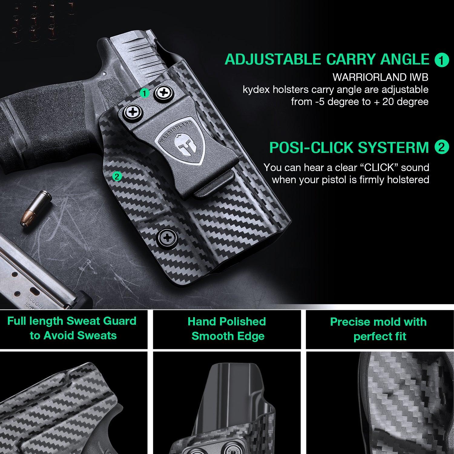 Carbon Fiber Kydex IWB Holster for Springfield Armory Hellcat/ Pro 9mm | WARRIORLAND WARRIORLAND