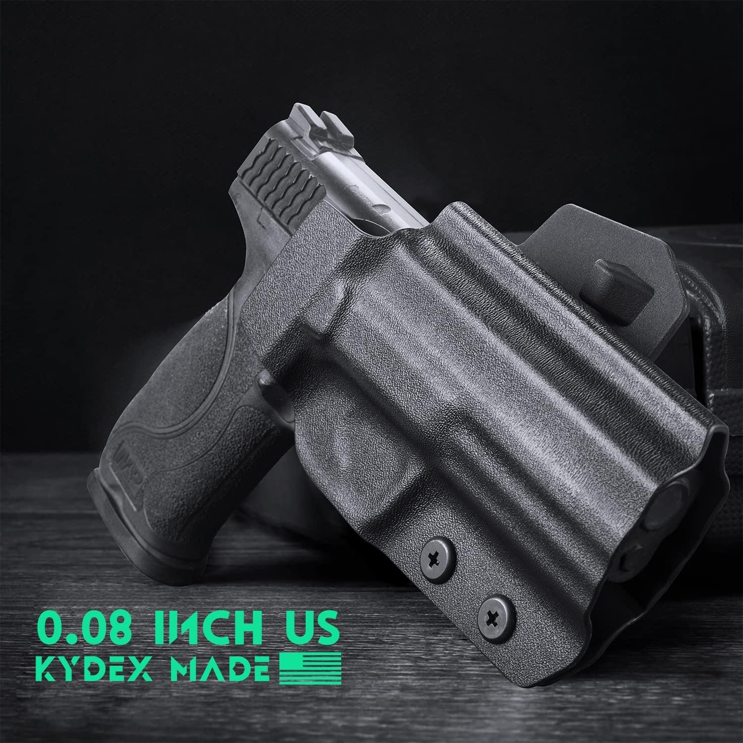OWB Kydex Holster for S&W M&P M2.0 9mm / .40 3.6" / 4" / 4.25" Pistol, Optic Ready Paddle Holster | Right Hand WARRIORLAND