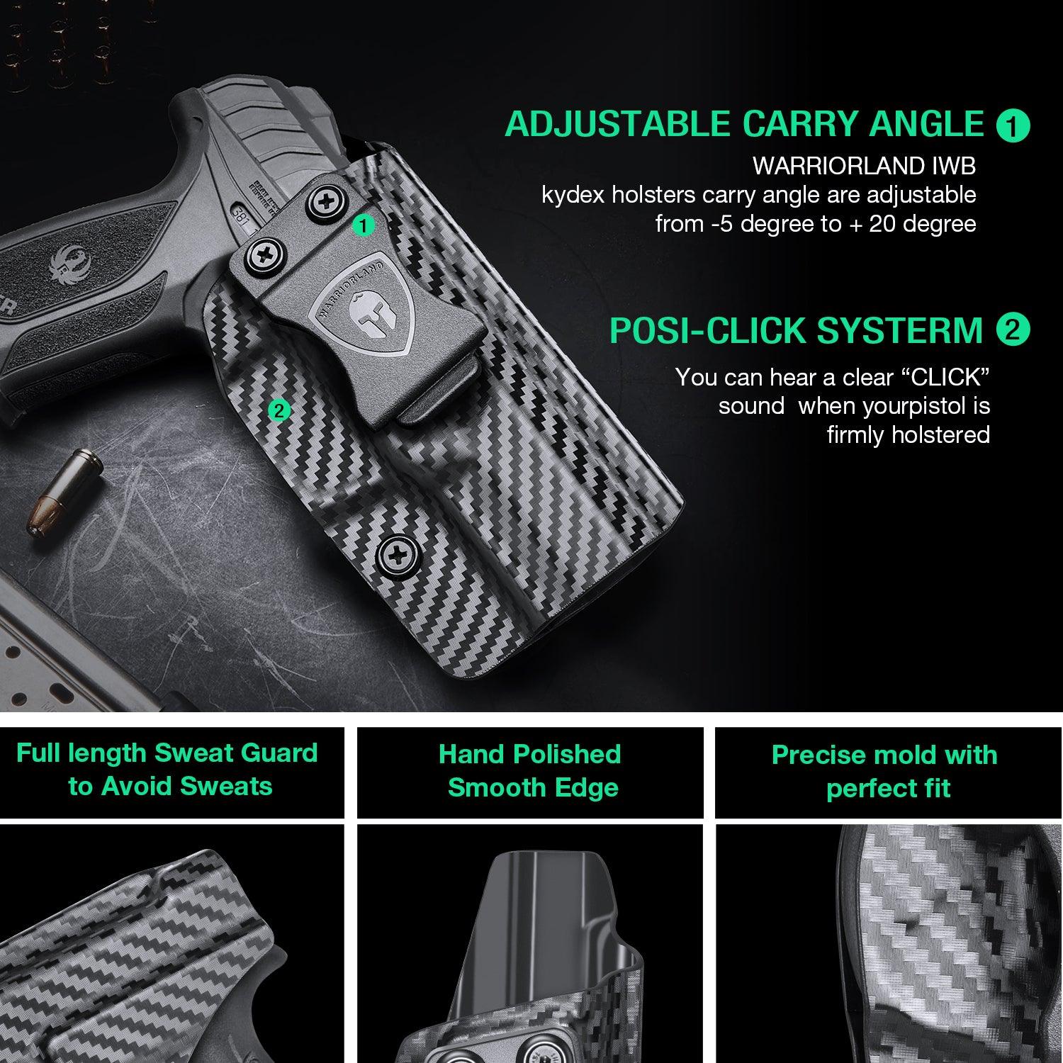 Ruger Security 9mm Compact Holster IWB Carbon Fiber Kydex | WARRIORLAND WARRIORLAND
