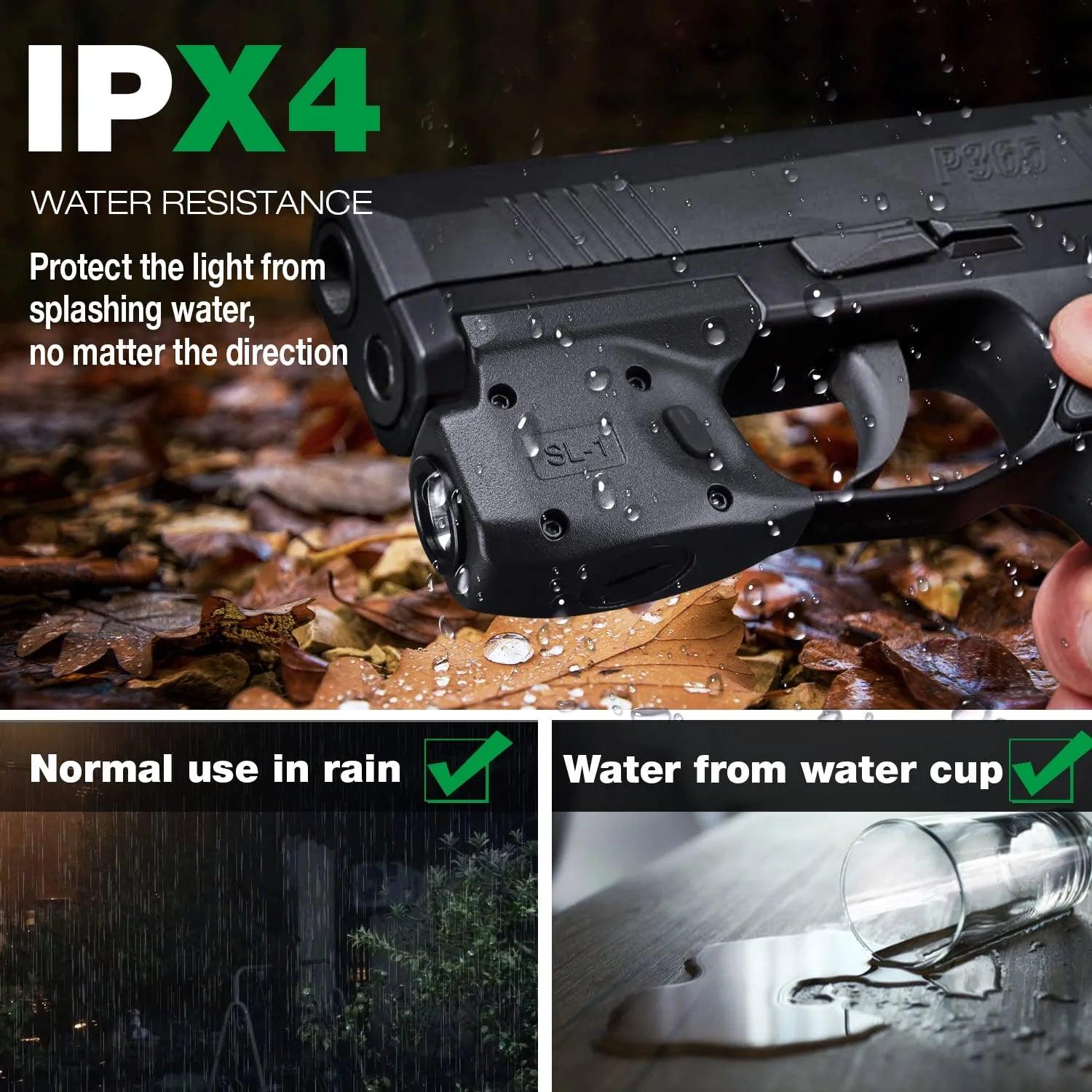 Tactical Weapon Mount Gun Light for Sig Sauer P365 / P365 X XL with Matching Kydex IWB Holster Combo WARRIORLAND