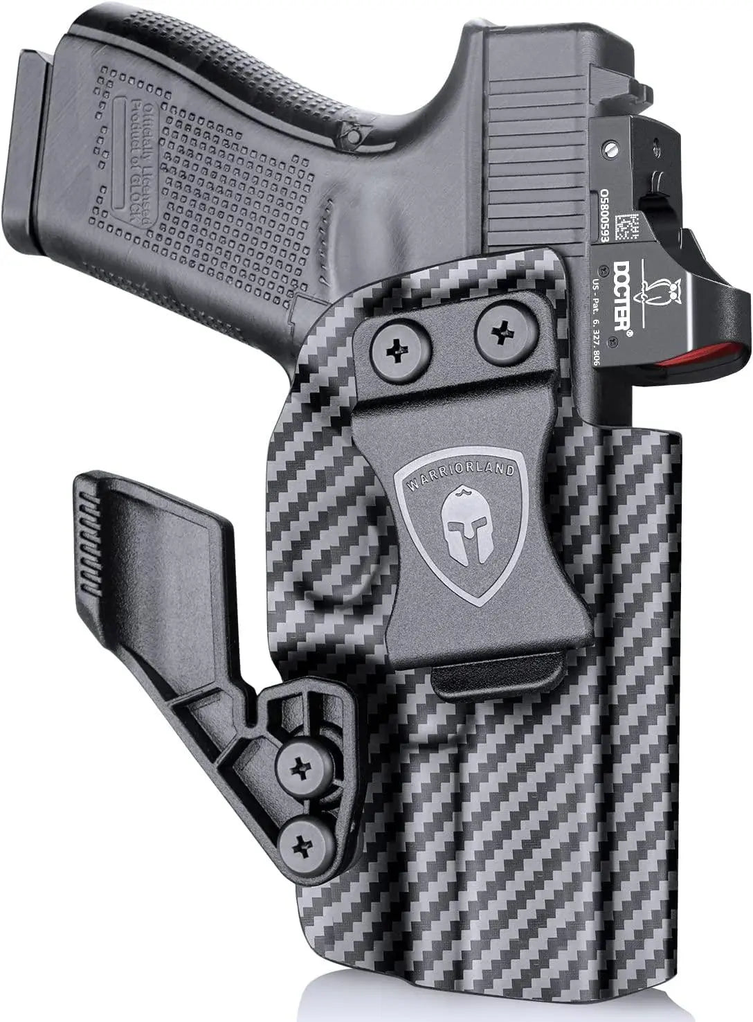 Glock 17/19/34 Gen3-5、Glock 17/19 Gen 4-5 MOS、G19X G23 Gen3-4 G22 Gen3-4 G31 Gen3-4 G32 Gen3-4 G34 Gen5 MOS G44 G45 G45 MOS holster with Claw Red Dot Optics Cut Trigger Guard Holsters for Fat Guys | WARRIORLAND WARRIORLAND