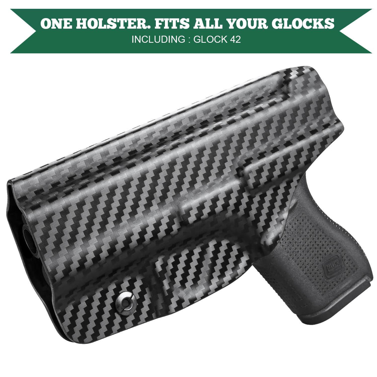 Carbon Fiber Kydex IWB Holster for Glock 42 | WARRIORLAND WARRIORLAND