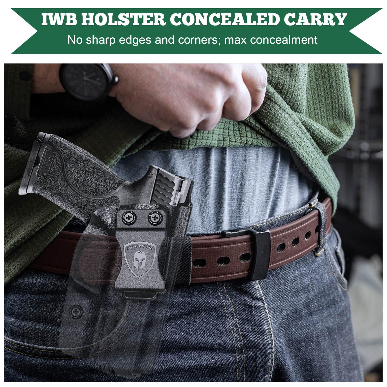 Kydex IWB Holster for Smith and Wesson M&P / M&P M2.0 / 9/.40 / Compact/Full Size Concealed Carry Right/ Left Handed | WARRIORLAND WARRIORLAND