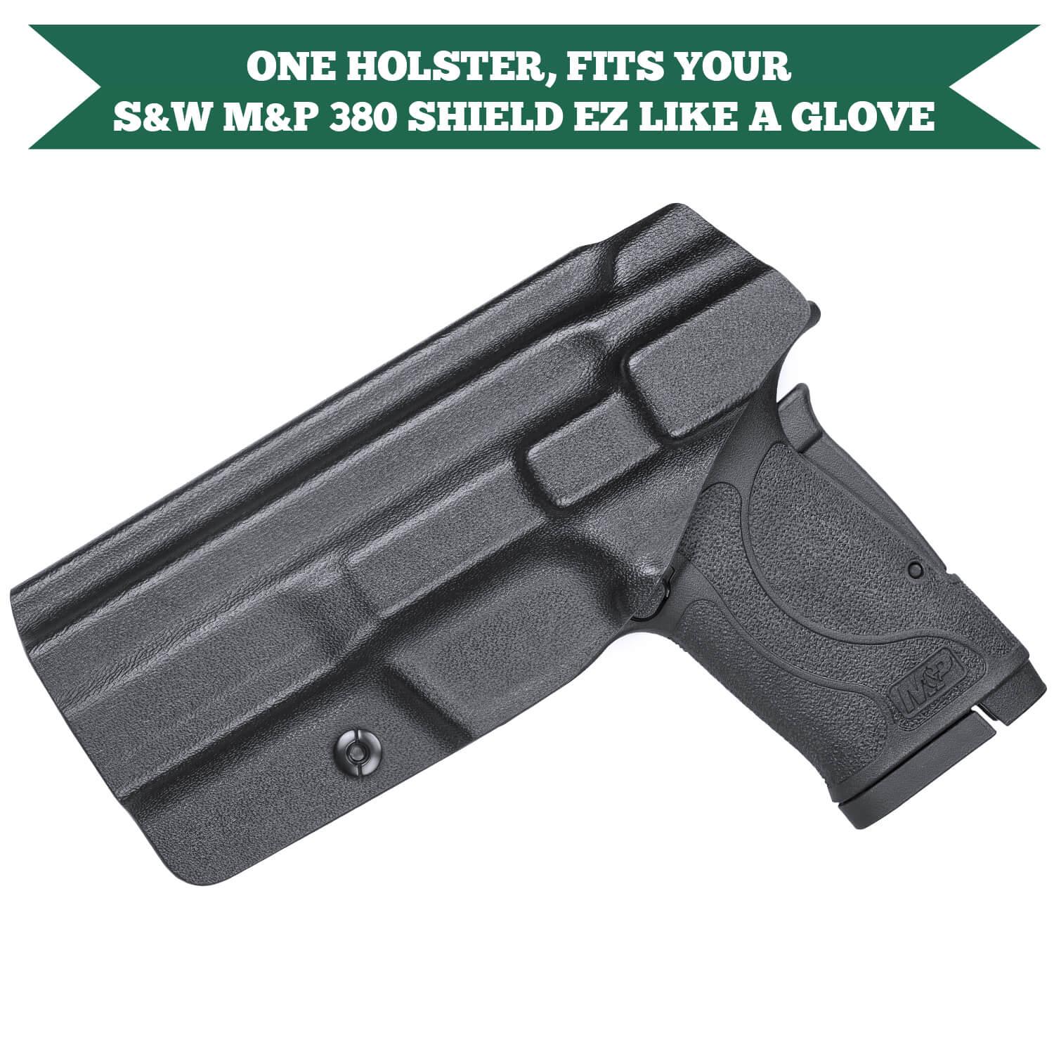 Kydex IWB Holster for Smith & Wesson M&P Shield 380 EZ Concealed Carry Right/ Left Handed | WARRIORLAND WARRIORLAND