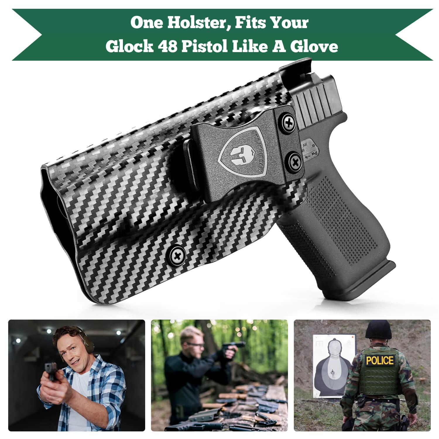 Carbon Fiber Kydex IWB Holster for Glock 48 | WARRIORLAND WARRIORLAND