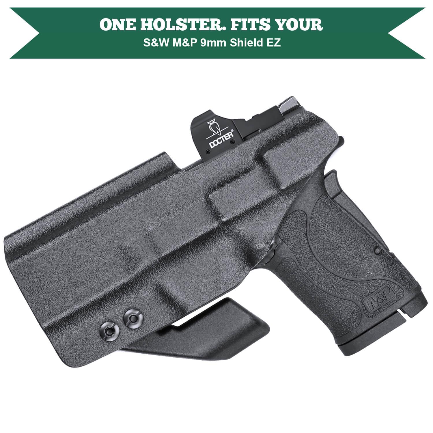 Smith & Wesson M&P Shield 9mm 380 EZ Kydex IWB Holster with Claw for Fat Guys | WARRIORLAND WARRIORLAND
