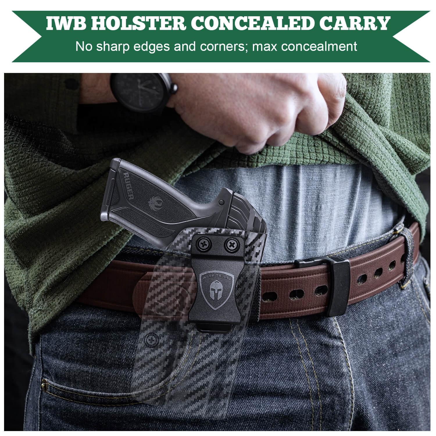 Ruger Security 9mm Compact Holster IWB Carbon Fiber Kydex | WARRIORLAND WARRIORLAND