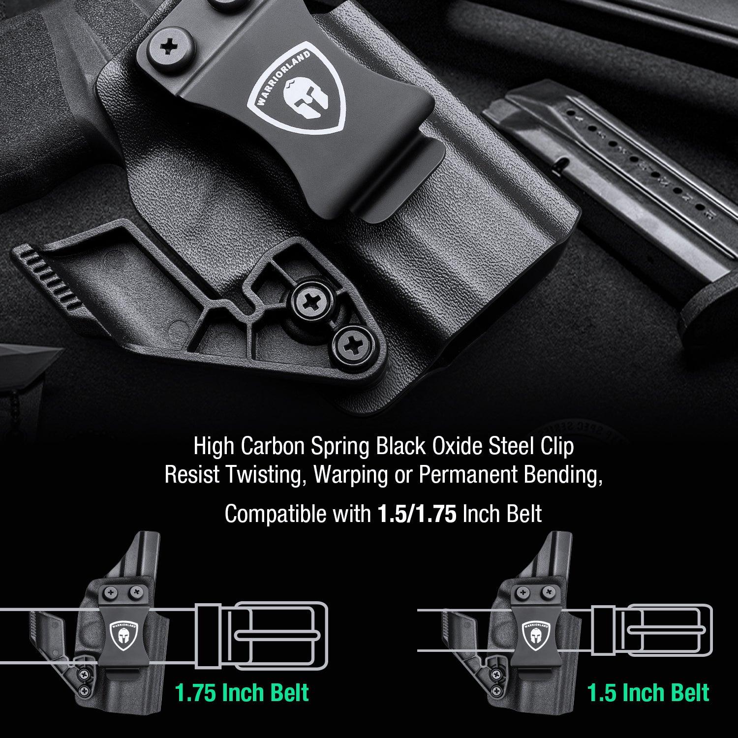 1.75 Inch Metal Clip IWB Kydex Holsters with Optics Ready & Claw for Springfield Hellcat/OSP/RDP | Right Hand WARRIORLAND