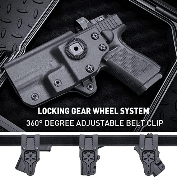 OWB Kydex Level II Retention Thumb Release Glock Holster 17 19 22 23 31 32 Gen 4 5 19X 44 45 WARRIORLAND