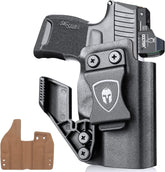 P365 P365 XL P365 SAS P365X P365.380 ACP P365 ROSE.380 ACP (NOT X Macro) Hybrid Kydex Leather Inside IWB Holster with Optics Cut & Claw for big guys WARRIORLAND