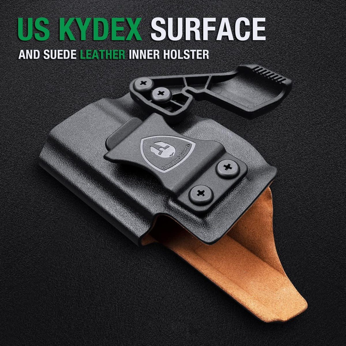 Kydex Leather Lined IWB Hybrid Holster w/ optics cut & claw wing for Taurus G2C Taurus G2S Taurus G3C Taurus G3C TORO Taurus G3 Taurus PT111 Millennium G2 Taurus PT140 Millennium G2 Taurus TX 22 COMPACT BB Big fat guys holster WARRIORLAND