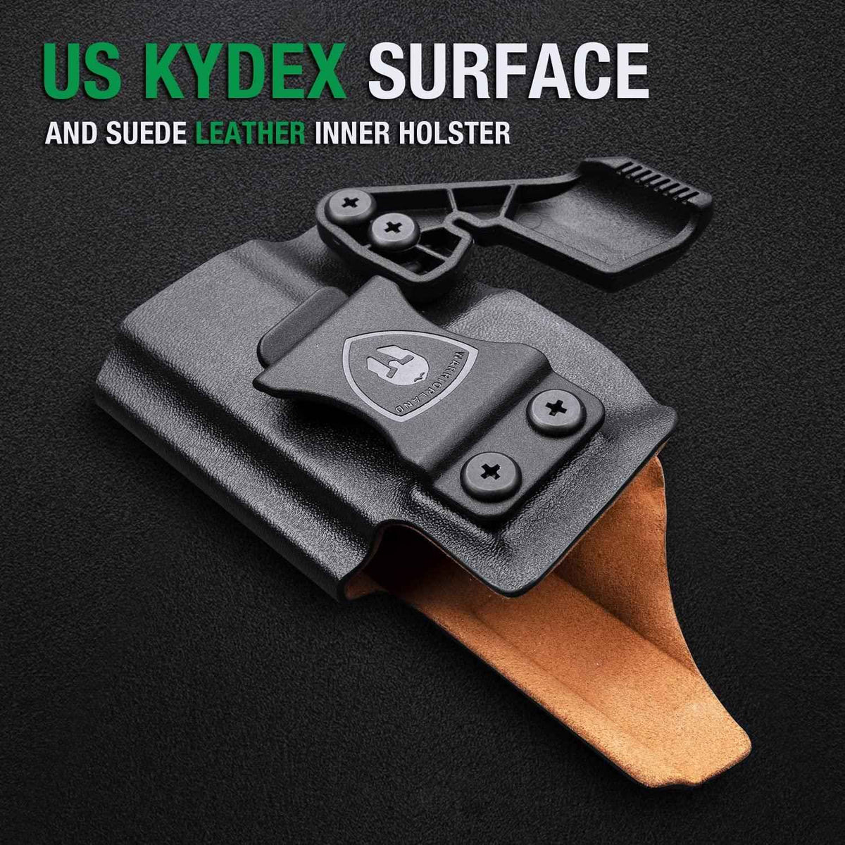 Kydex Leather Lined IWB Hybrid Holster w/ optics cut & claw wing for Taurus G2C/G3C Millennium PT111 G2 /PT140 / BB Big fat guys holster